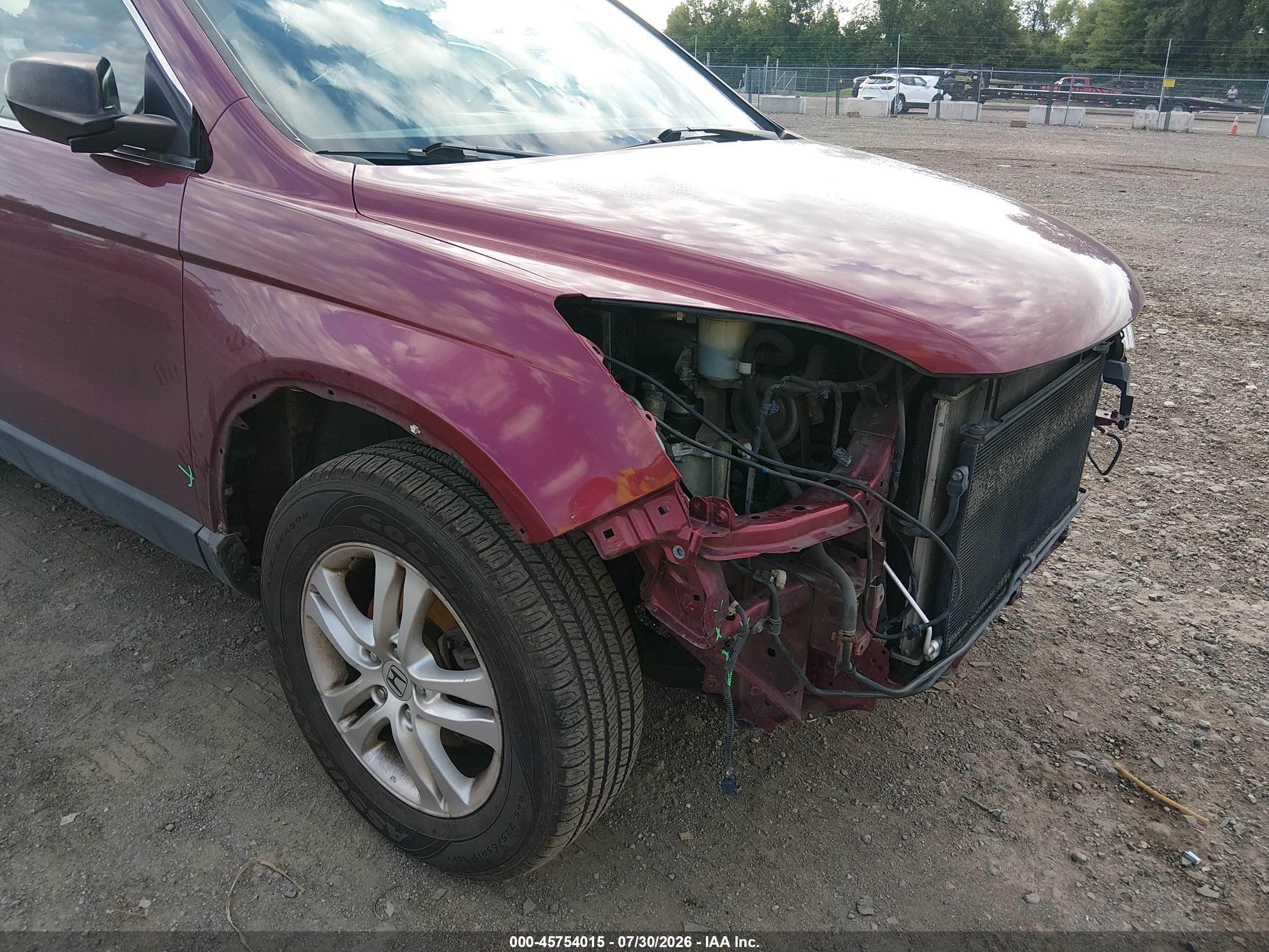 2010 Honda Cr-v Ex Темно-бордовый vin: 5J6RE3H58AL010618