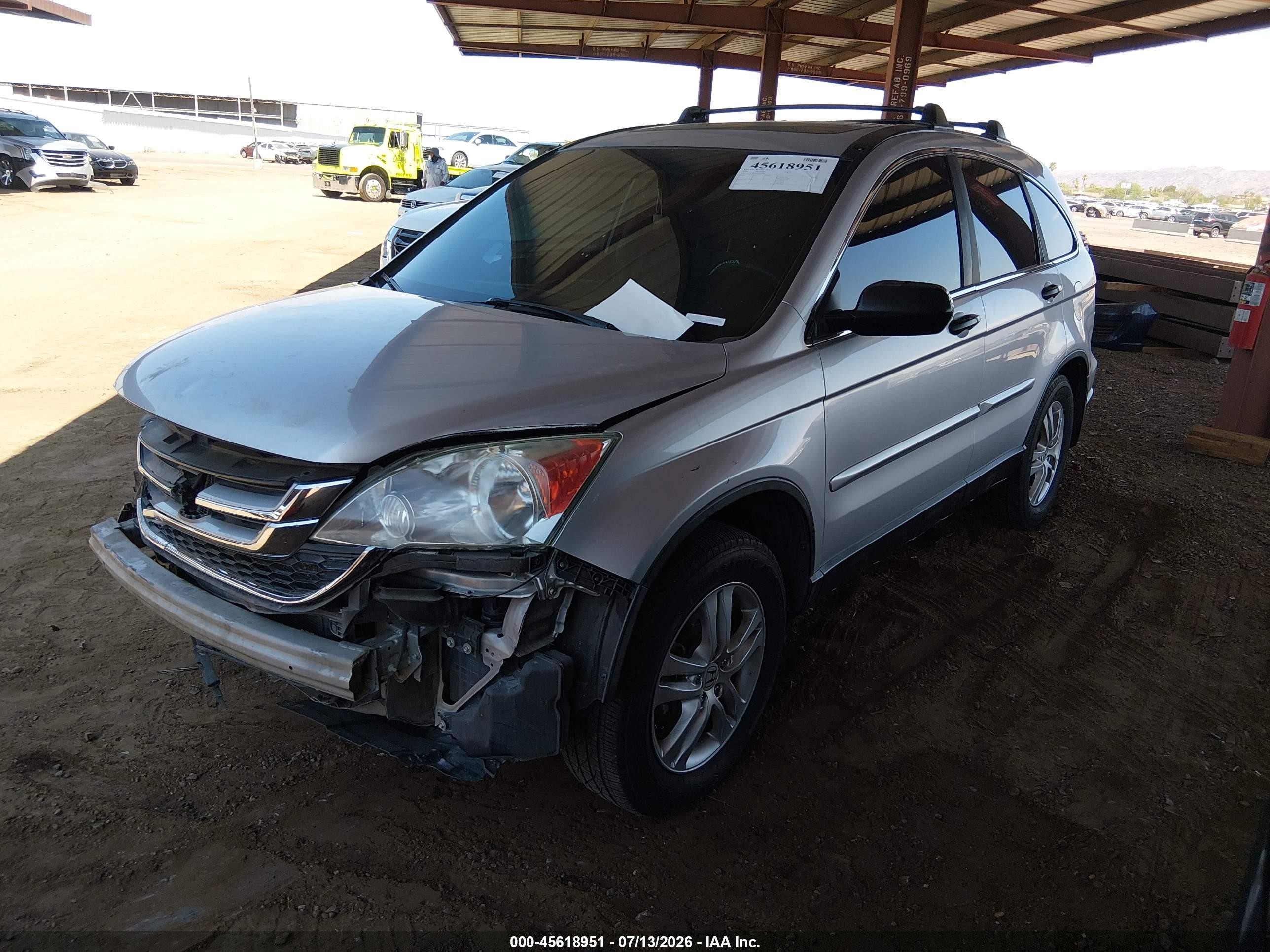 2010 Honda Cr-v Ex Silver vin: 5J6RE3H58AL024986