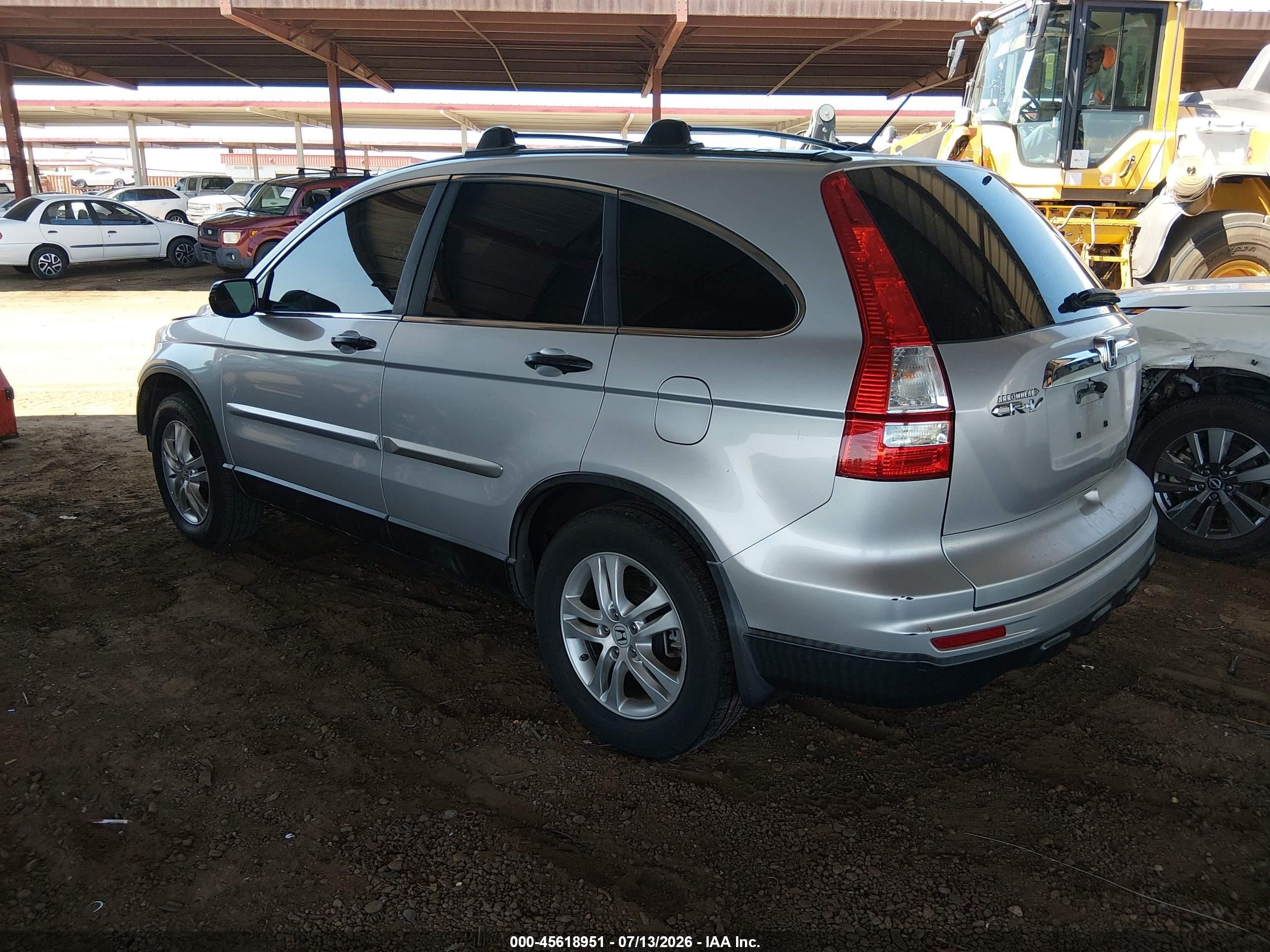 2010 Honda Cr-v Ex Silver vin: 5J6RE3H58AL024986