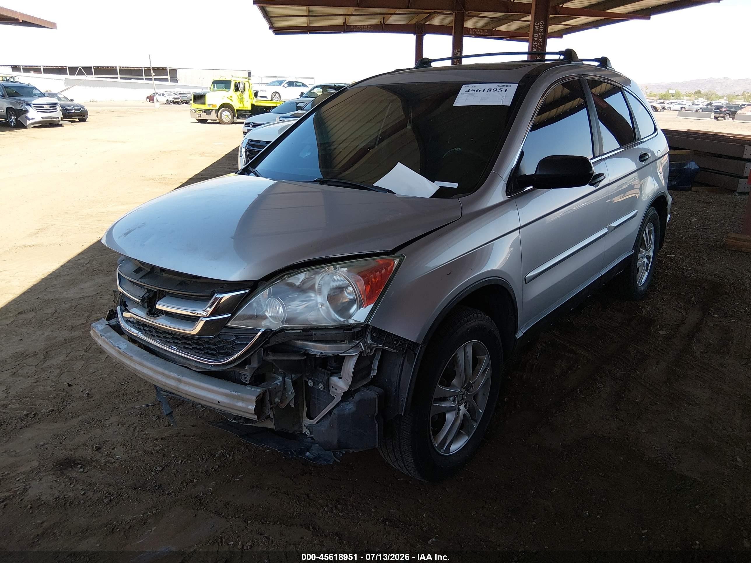2010 Honda Cr-v Ex Silver vin: 5J6RE3H58AL024986