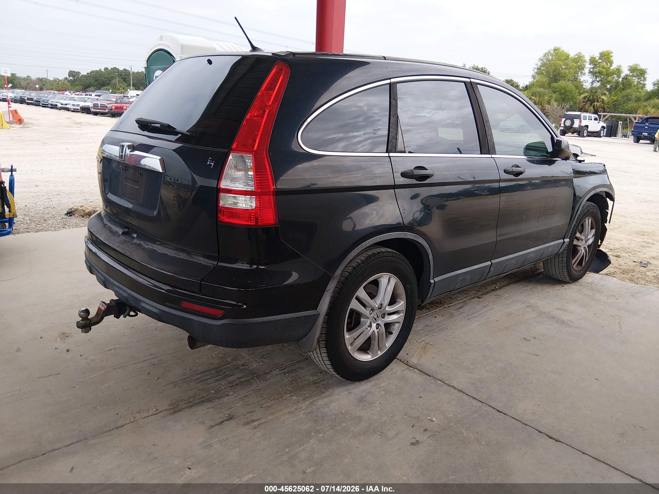 2010 Honda Cr-v Ex Black vin: 5J6RE3H58AL049323