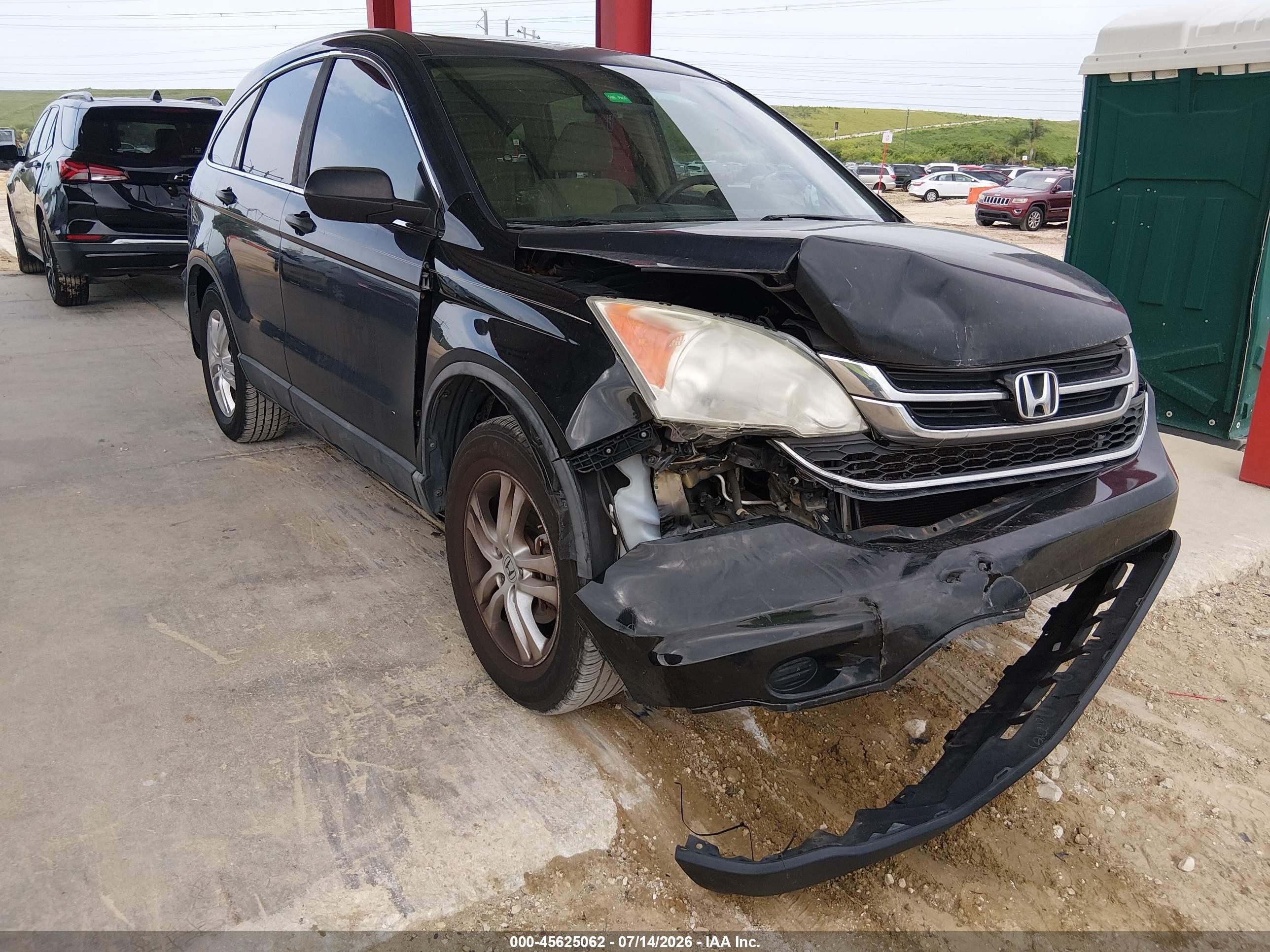 2010 Honda Cr-v Ex Black vin: 5J6RE3H58AL049323