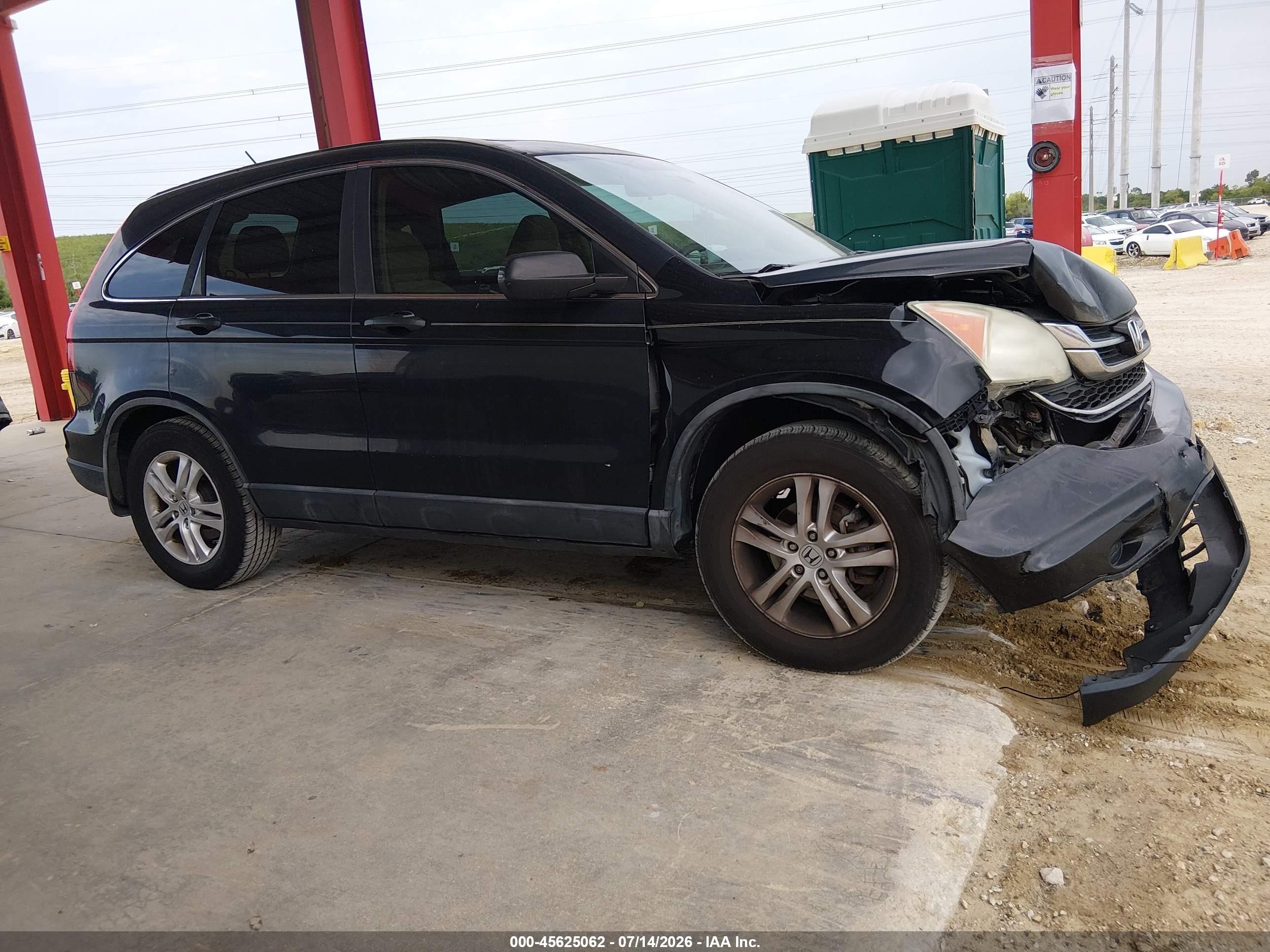 2010 Honda Cr-v Ex Black vin: 5J6RE3H58AL049323