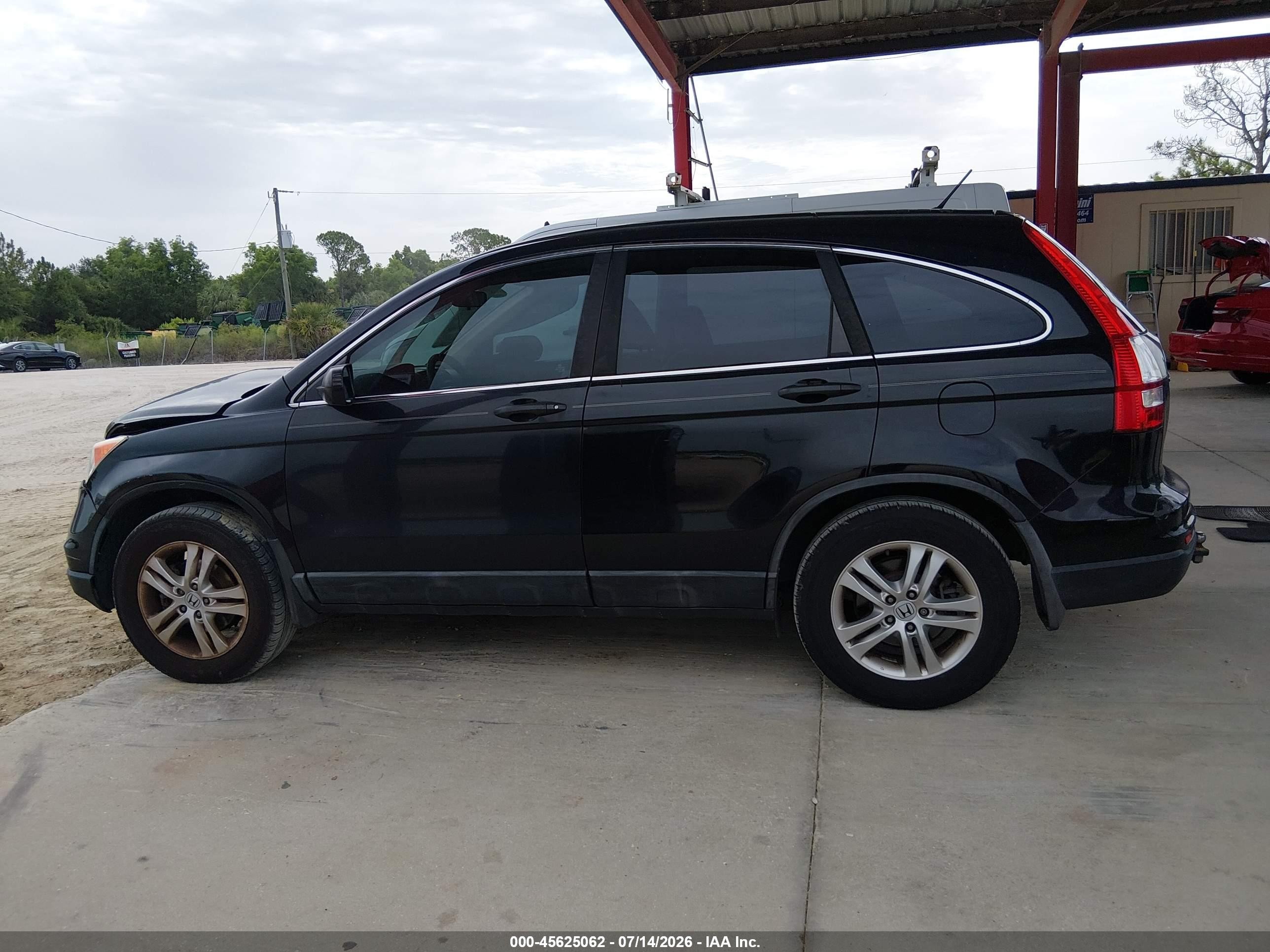 2010 Honda Cr-v Ex Black vin: 5J6RE3H58AL049323