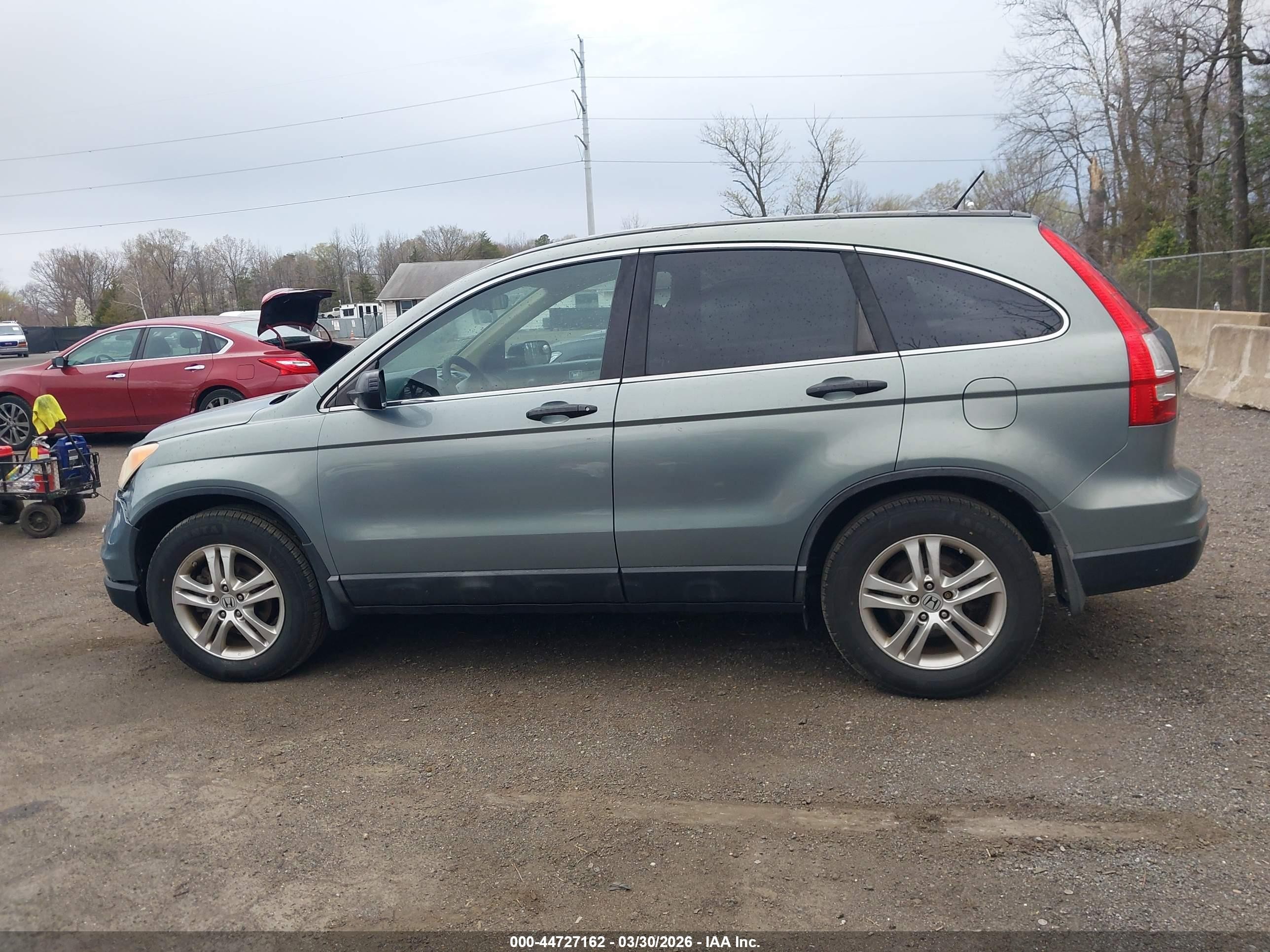 2011 Honda Cr-v Ex Light Blue vin: 5J6RE3H58BL002262