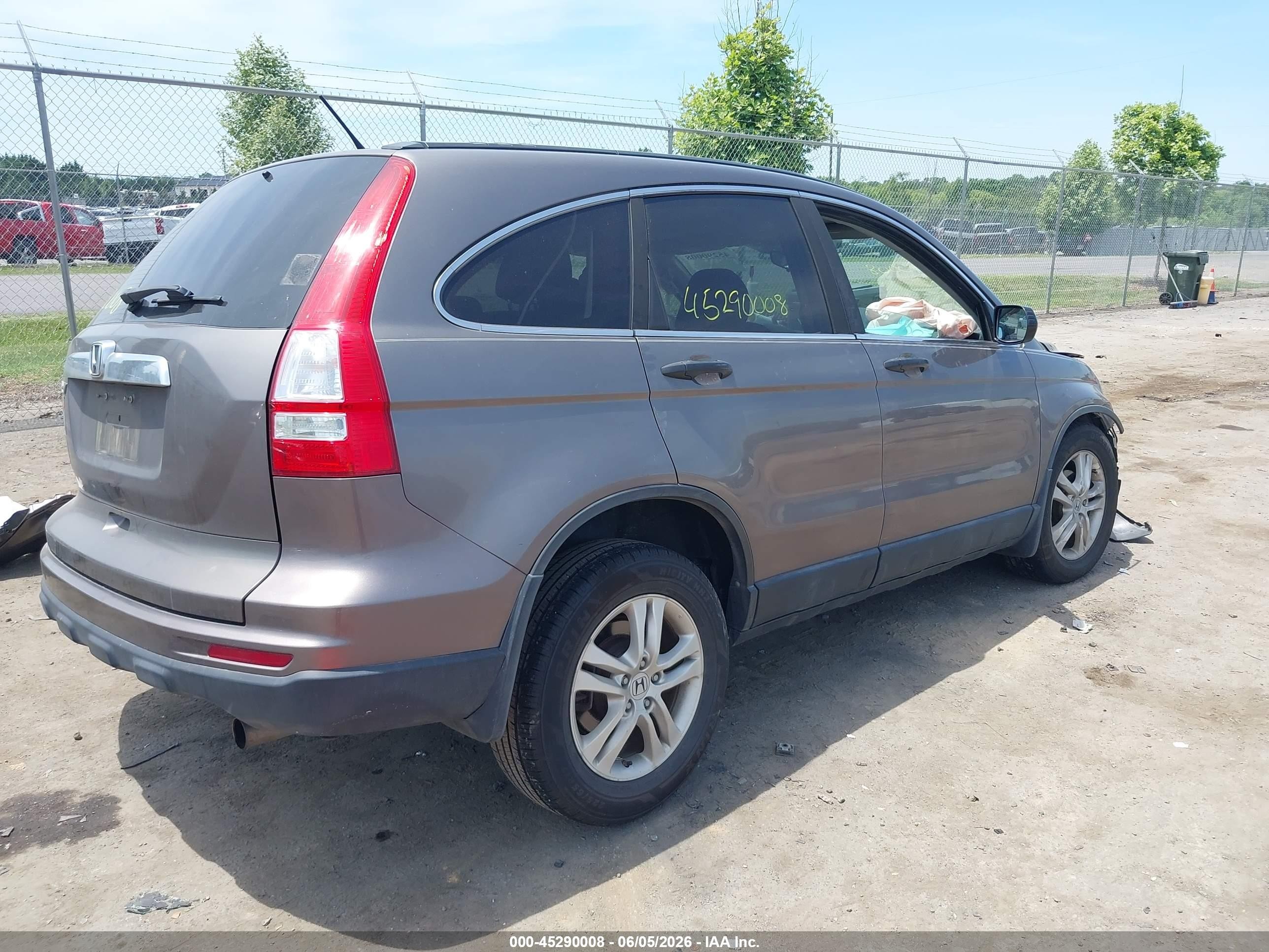 2011 Honda Cr-v Ex Gray vin: 5J6RE3H58BL002486