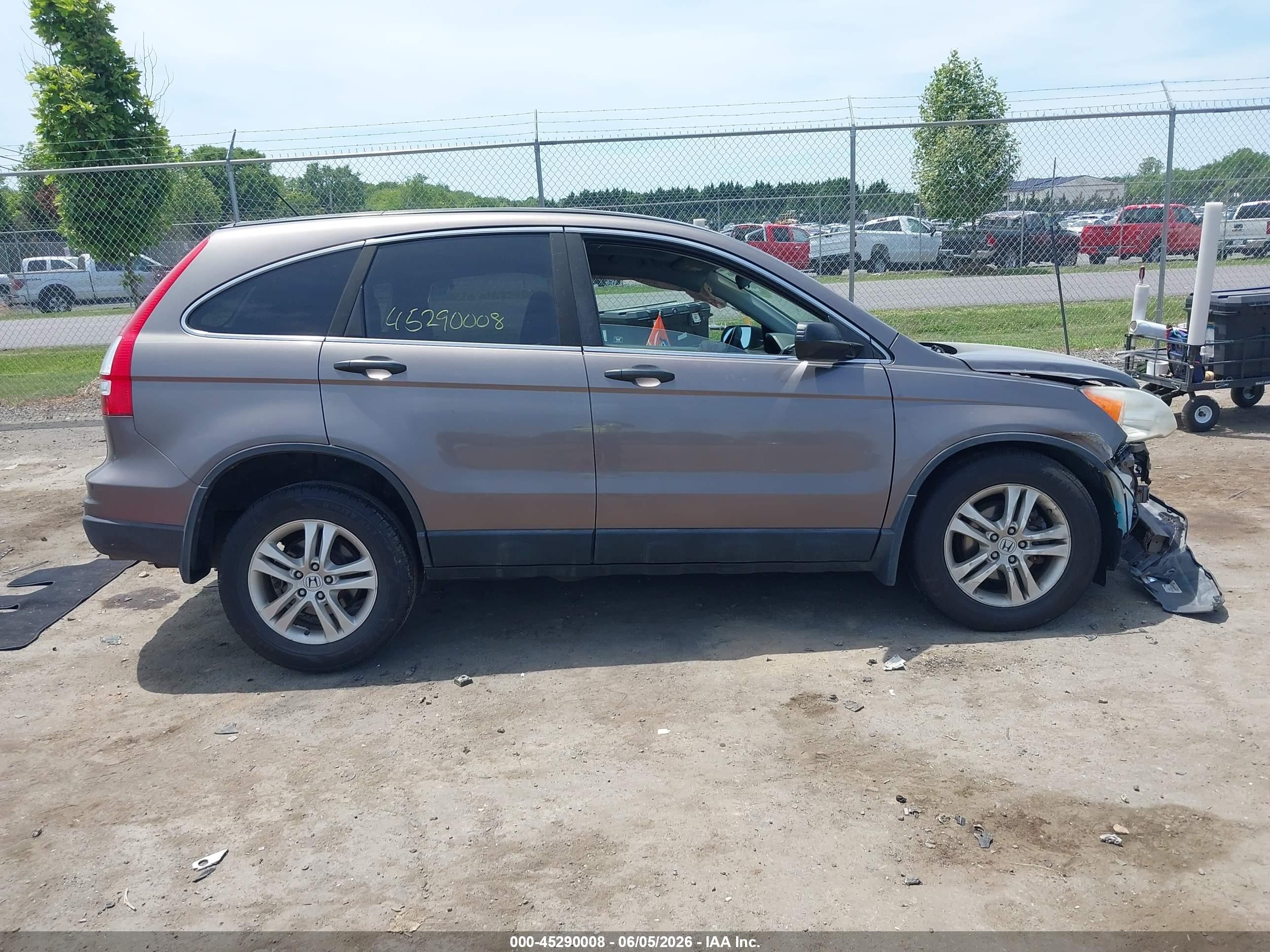 2011 Honda Cr-v Ex Gray vin: 5J6RE3H58BL002486