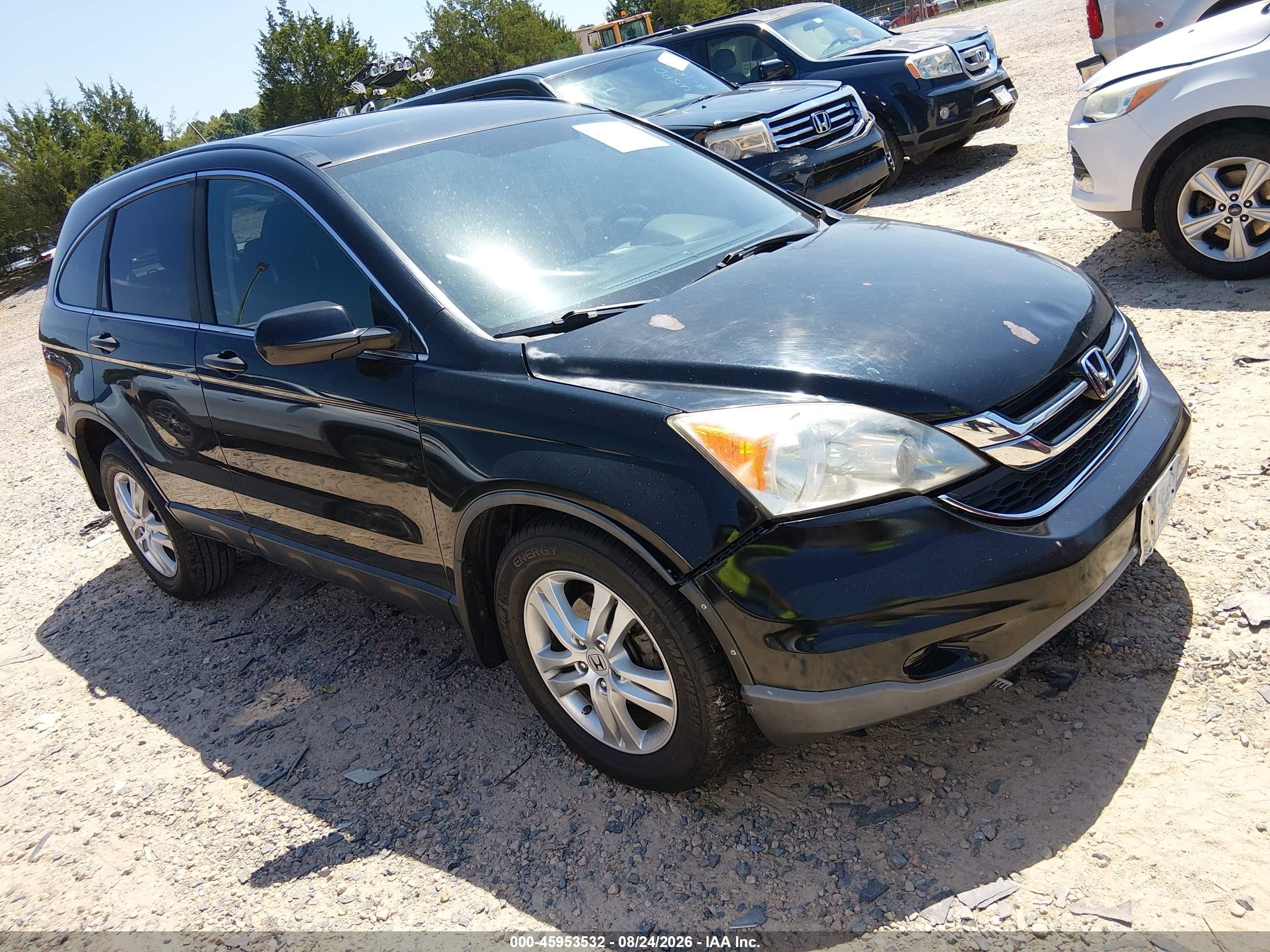 2011 Honda Cr-v Ex Black vin: 5J6RE3H58BL007526