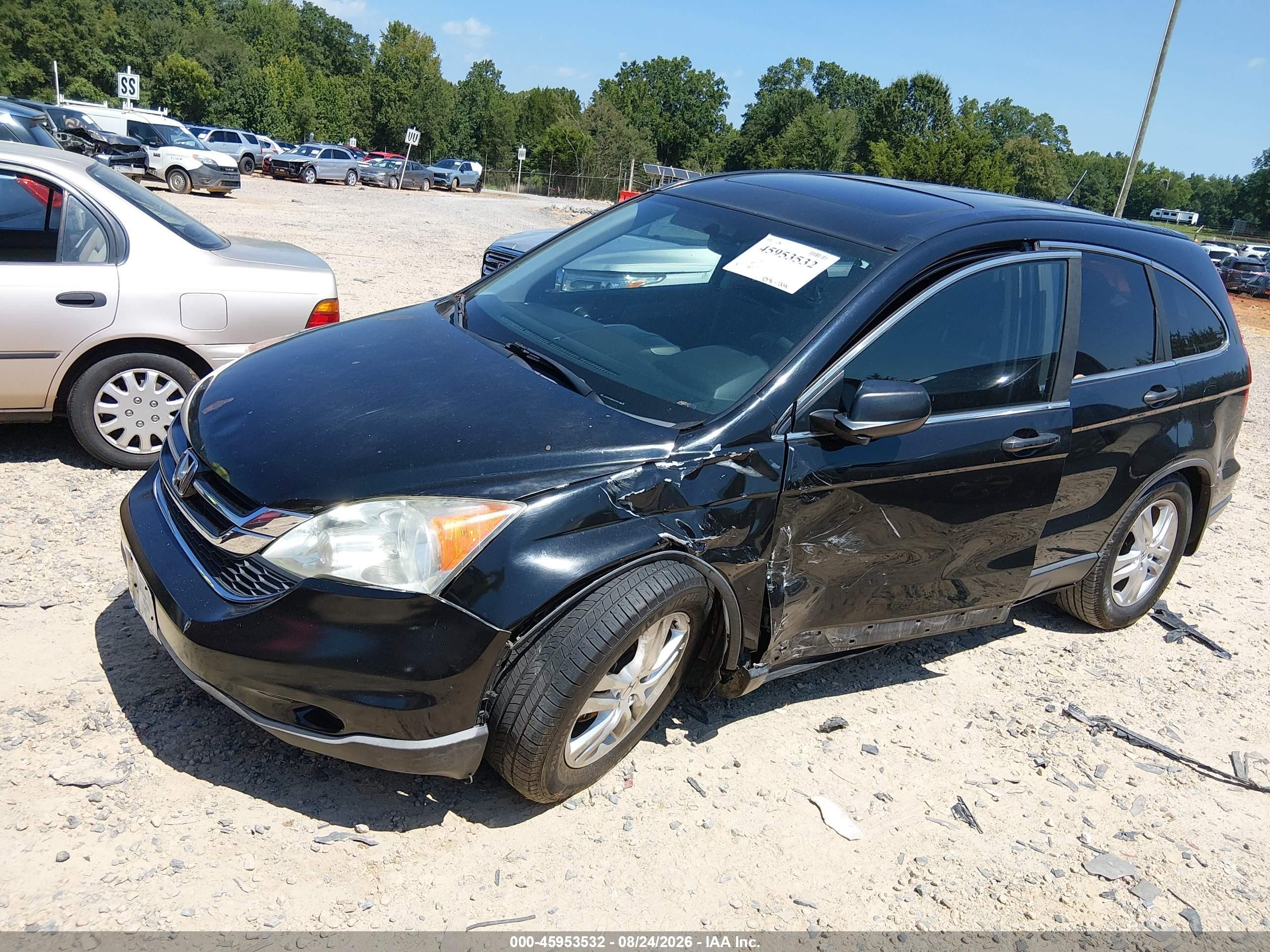 2011 Honda Cr-v Ex Black vin: 5J6RE3H58BL007526