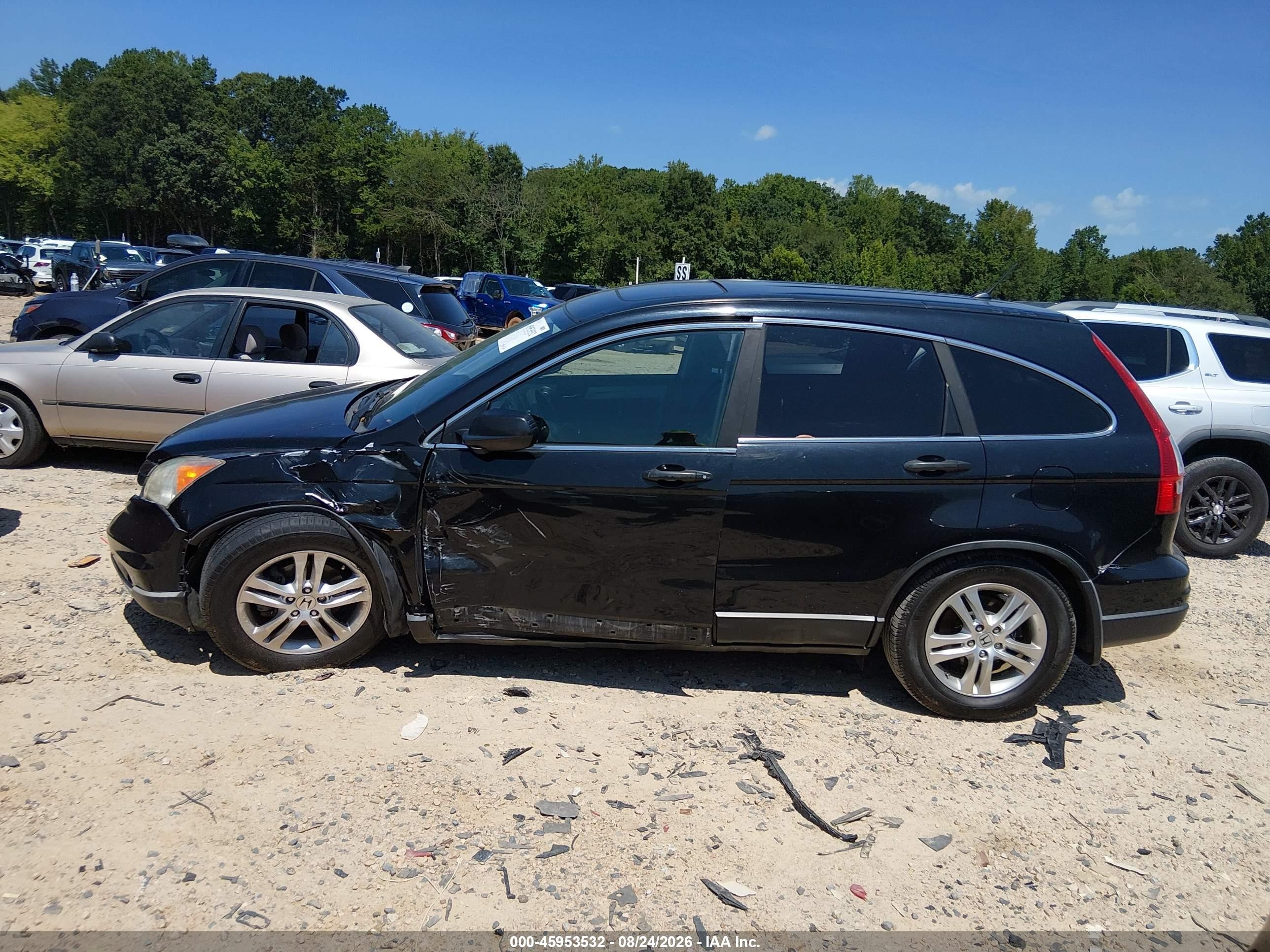 2011 Honda Cr-v Ex Black vin: 5J6RE3H58BL007526