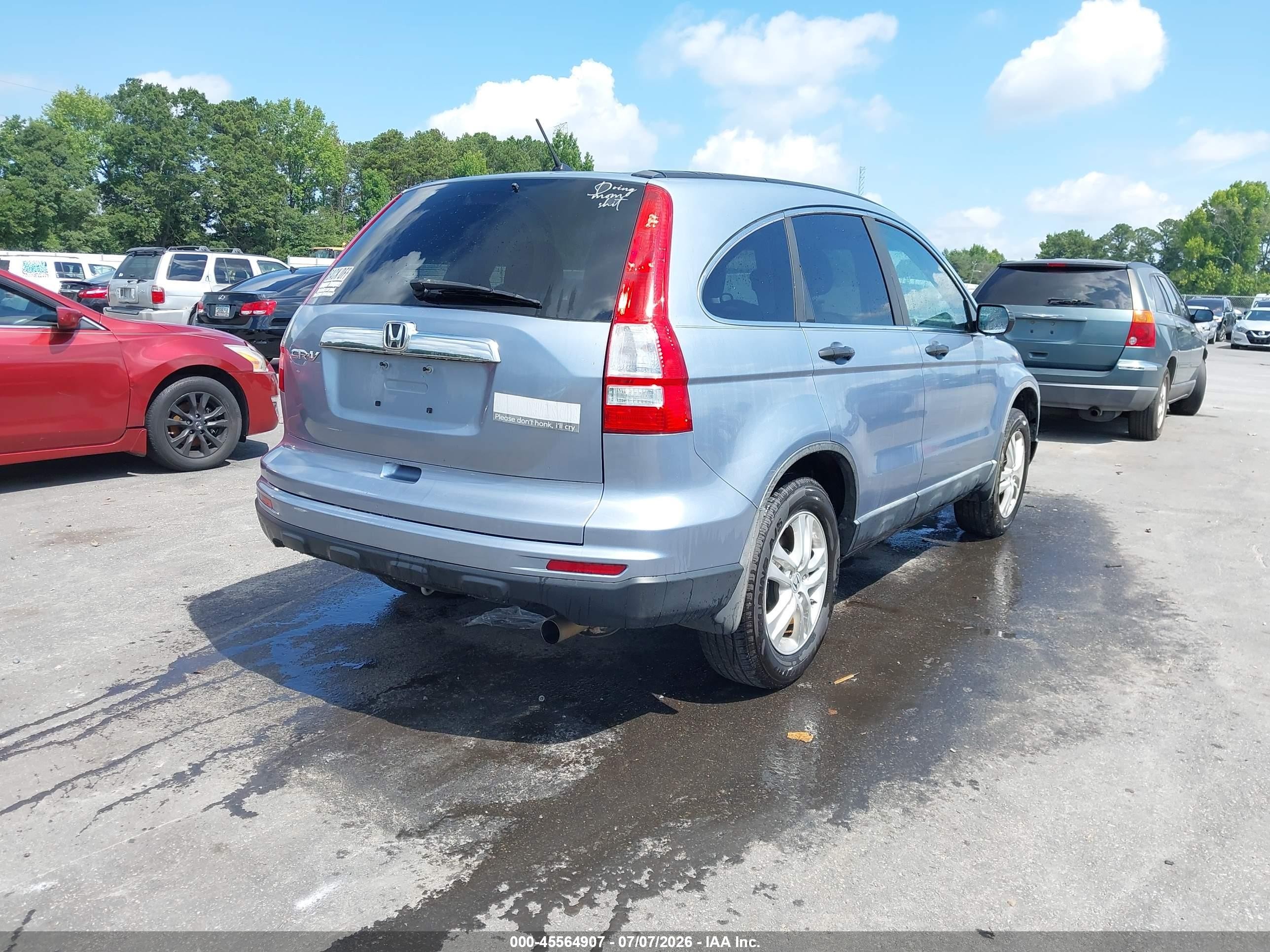 2011 Honda Cr-v Ex Light Blue vin: 5J6RE3H58BL008109