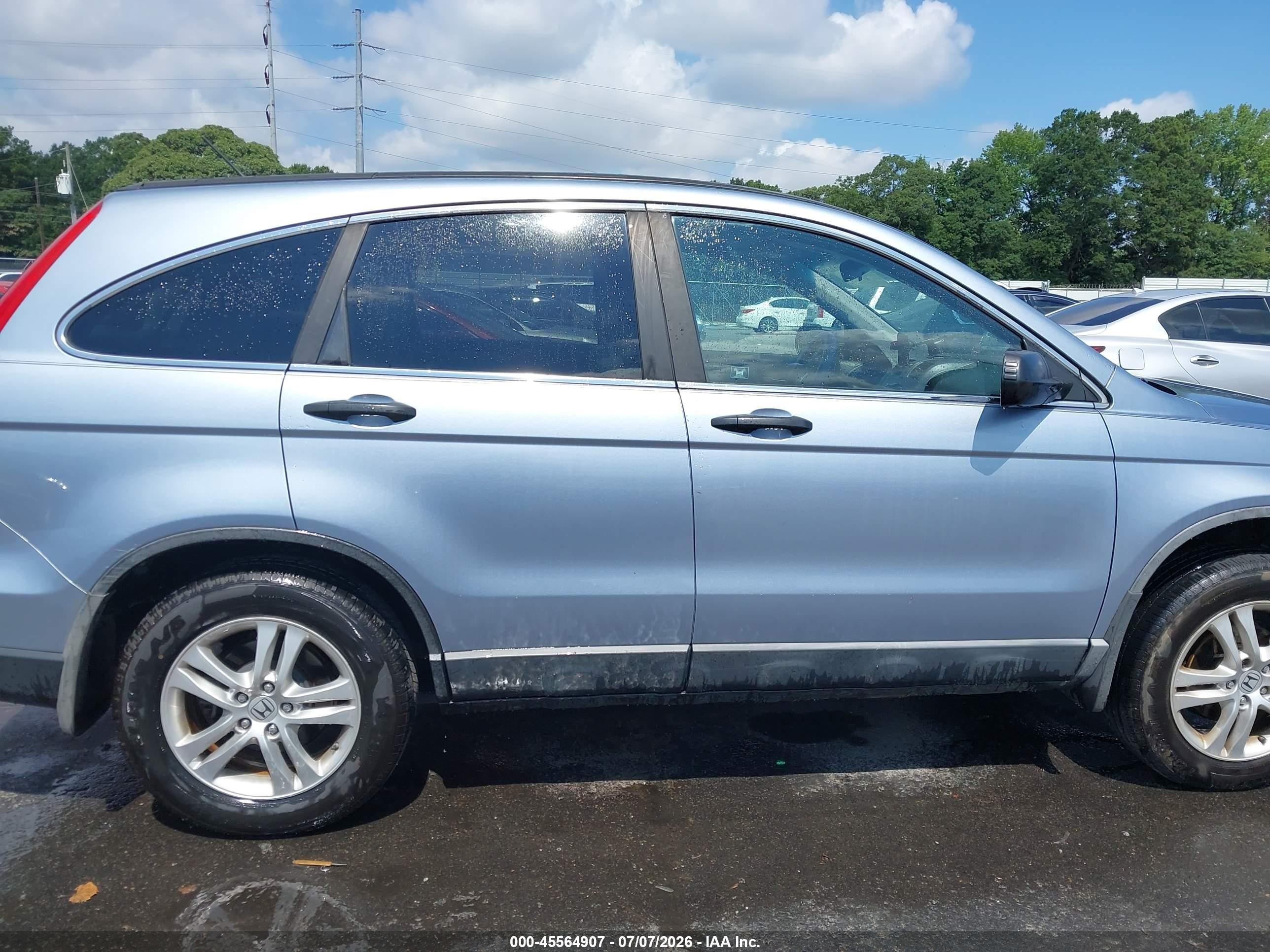 2011 Honda Cr-v Ex Light Blue vin: 5J6RE3H58BL008109