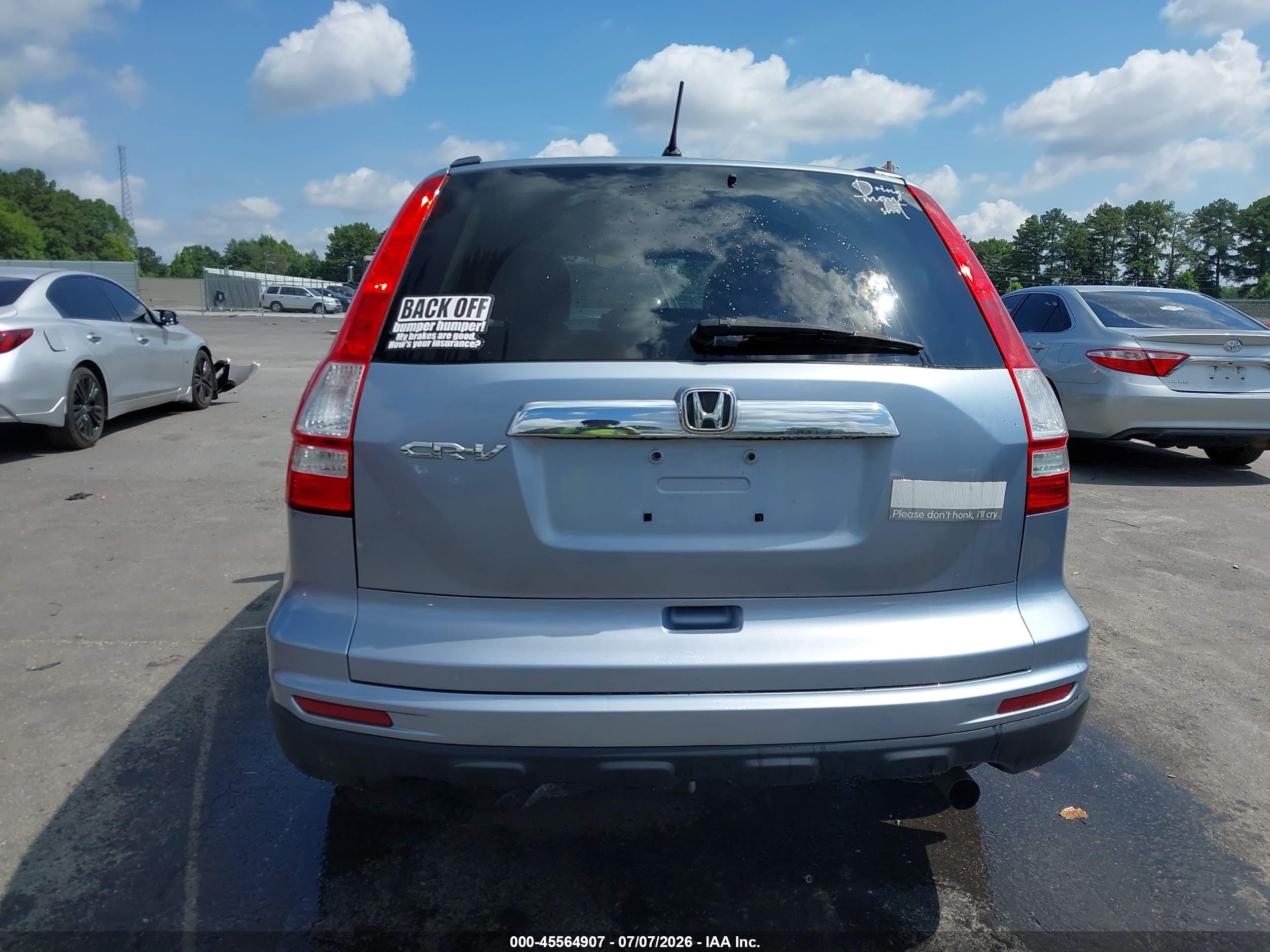 2011 Honda Cr-v Ex Light Blue vin: 5J6RE3H58BL008109