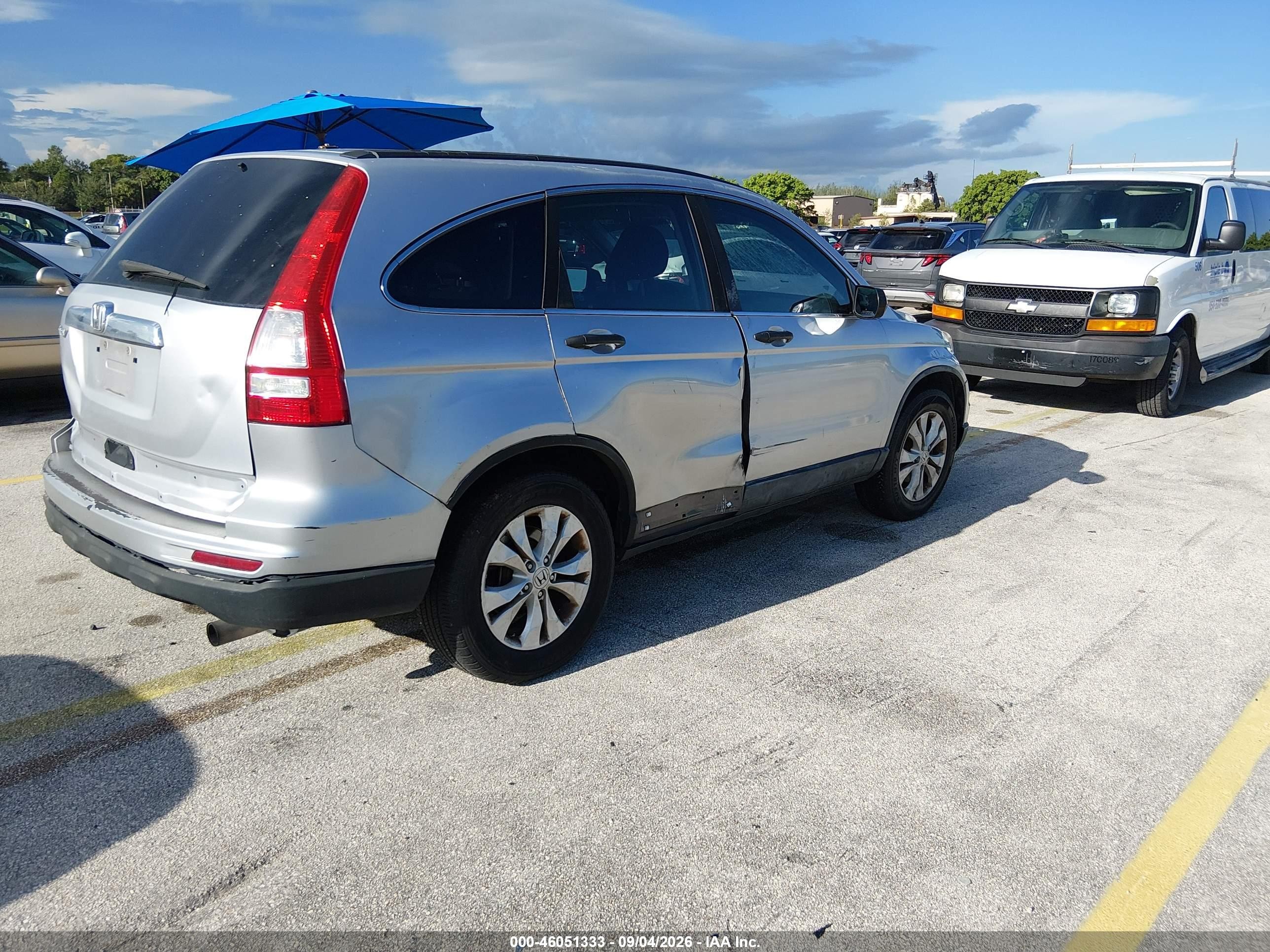 2010 Honda Cr-v Ex Silver vin: 5J6RE3H59AL042431