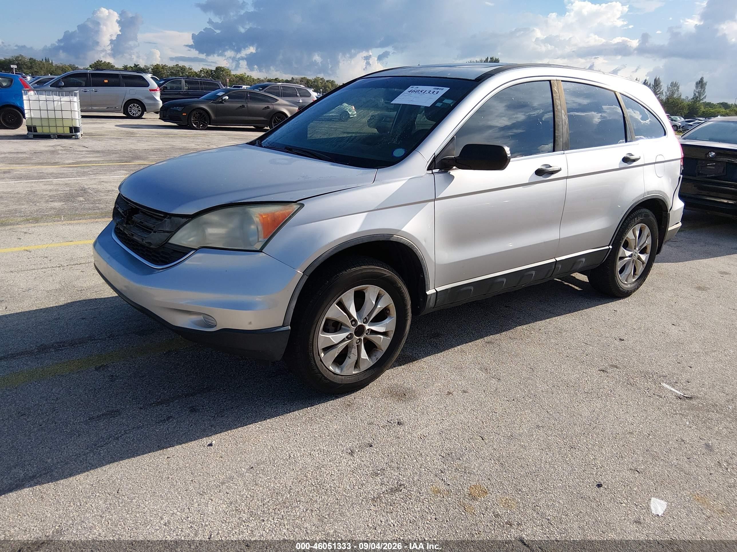 2010 Honda Cr-v Ex Silver vin: 5J6RE3H59AL042431