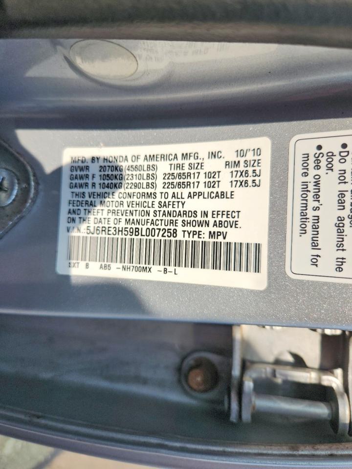 2011 Honda Cr-v Ex Silver vin: 5J6RE3H59BL007258