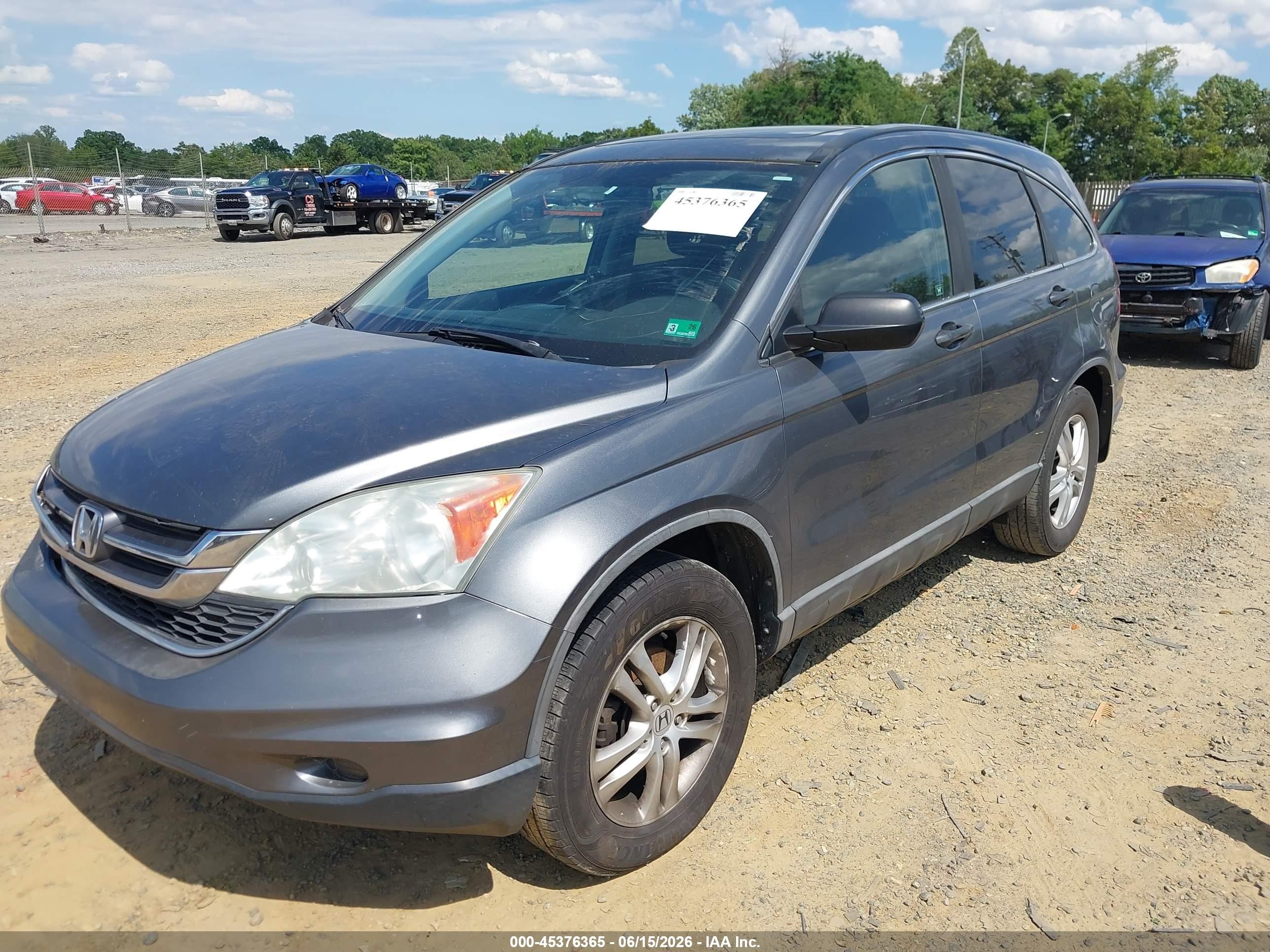 2010 Honda Cr-v Ex Gray vin: 5J6RE3H5XAL029686