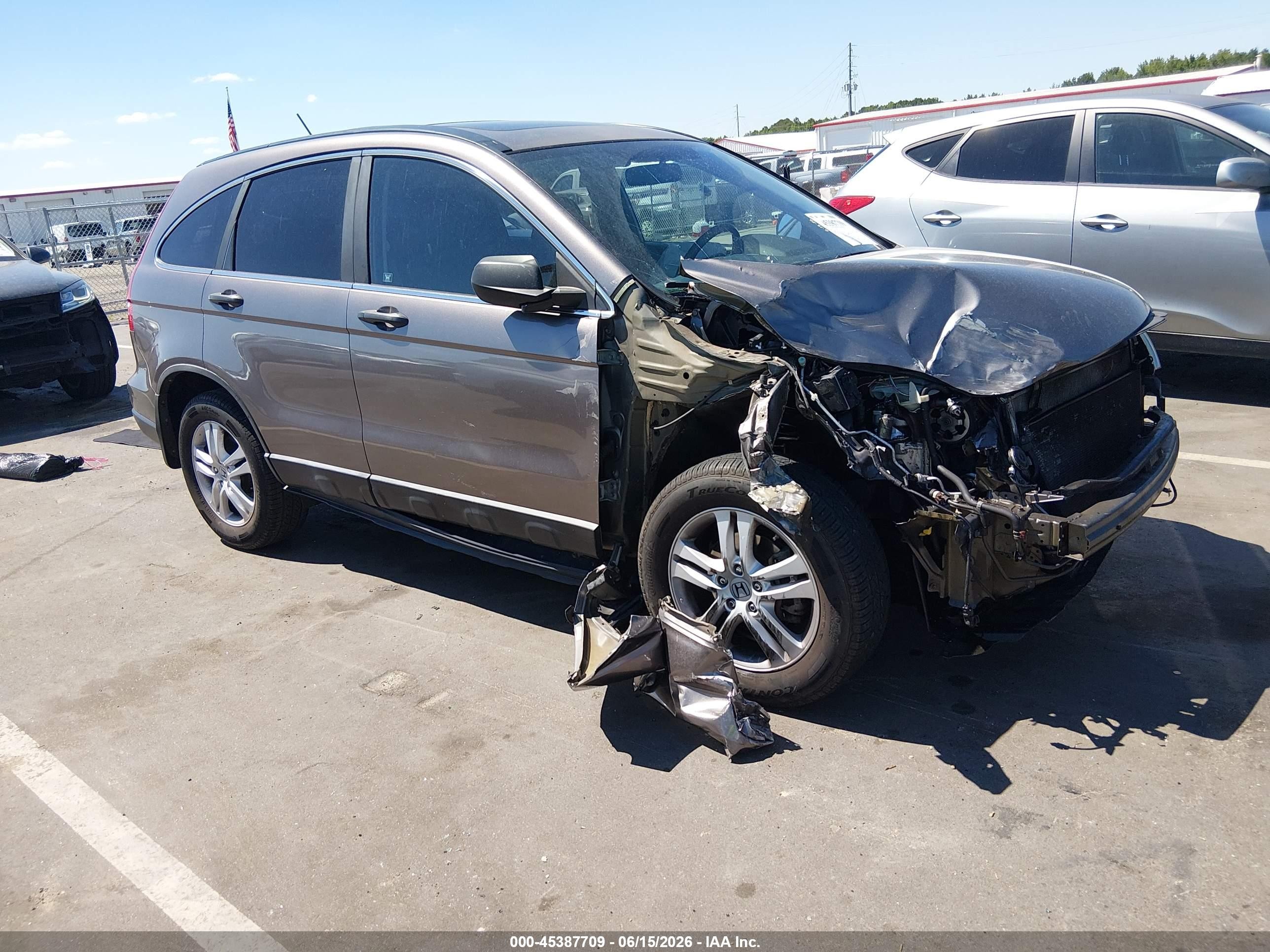 2011 Honda Cr-v Ex Gray vin: 5J6RE3H5XBL037370