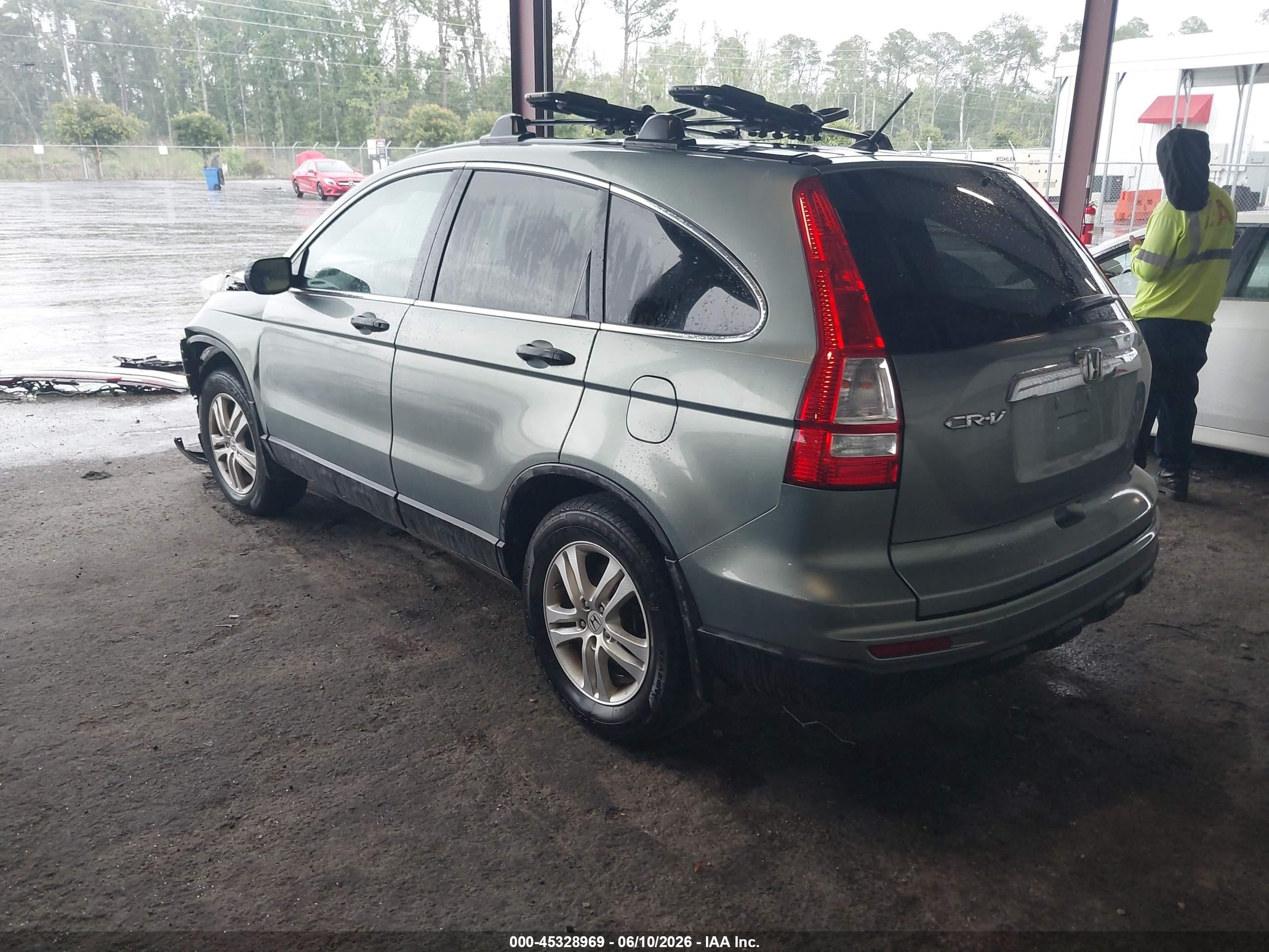 2011 Honda Cr-v Ex Light Blue vin: 5J6RE3H5XBL057344