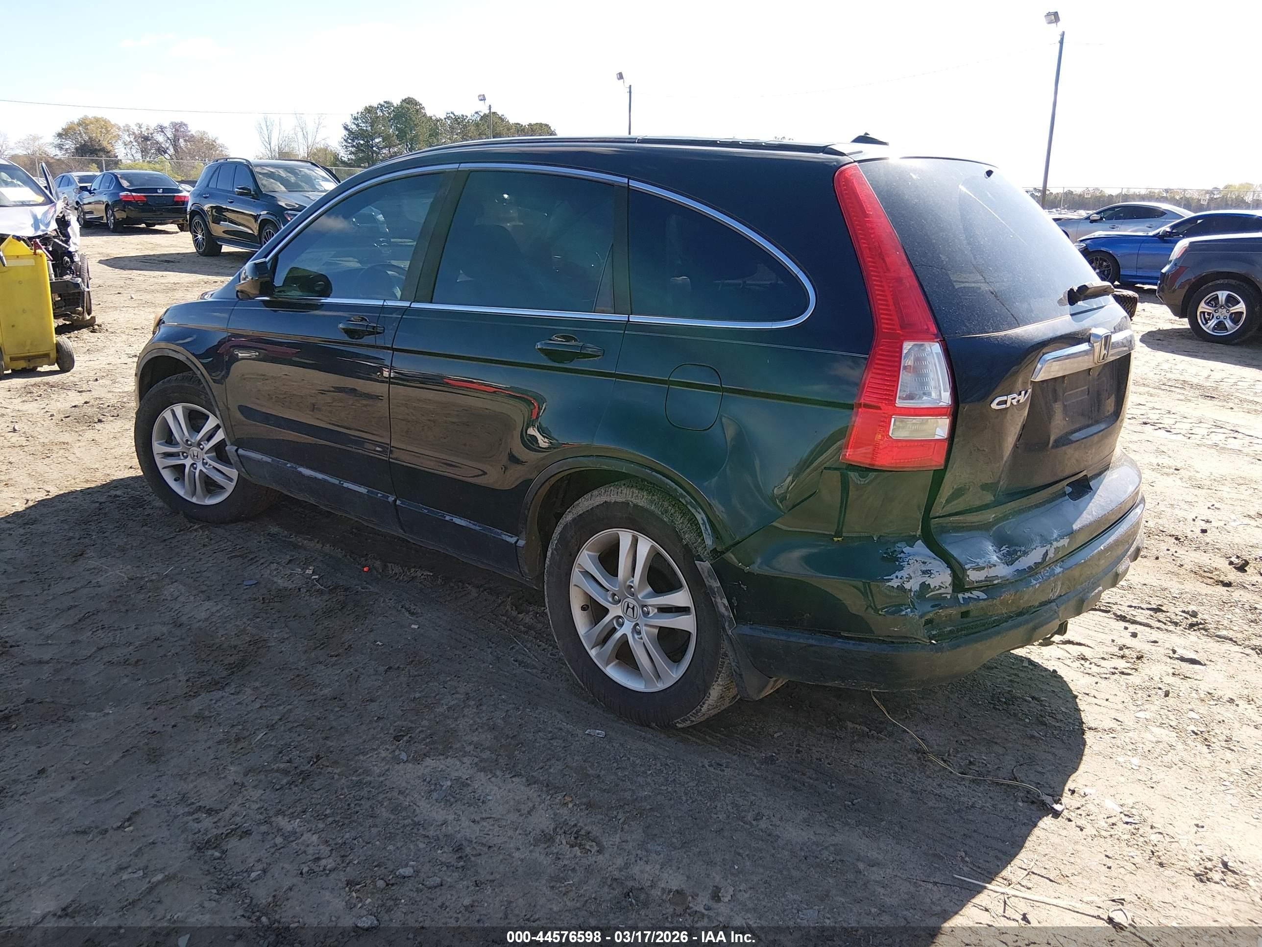 2010 Honda Cr-v Ex-l Black vin: 5J6RE3H70AL003485