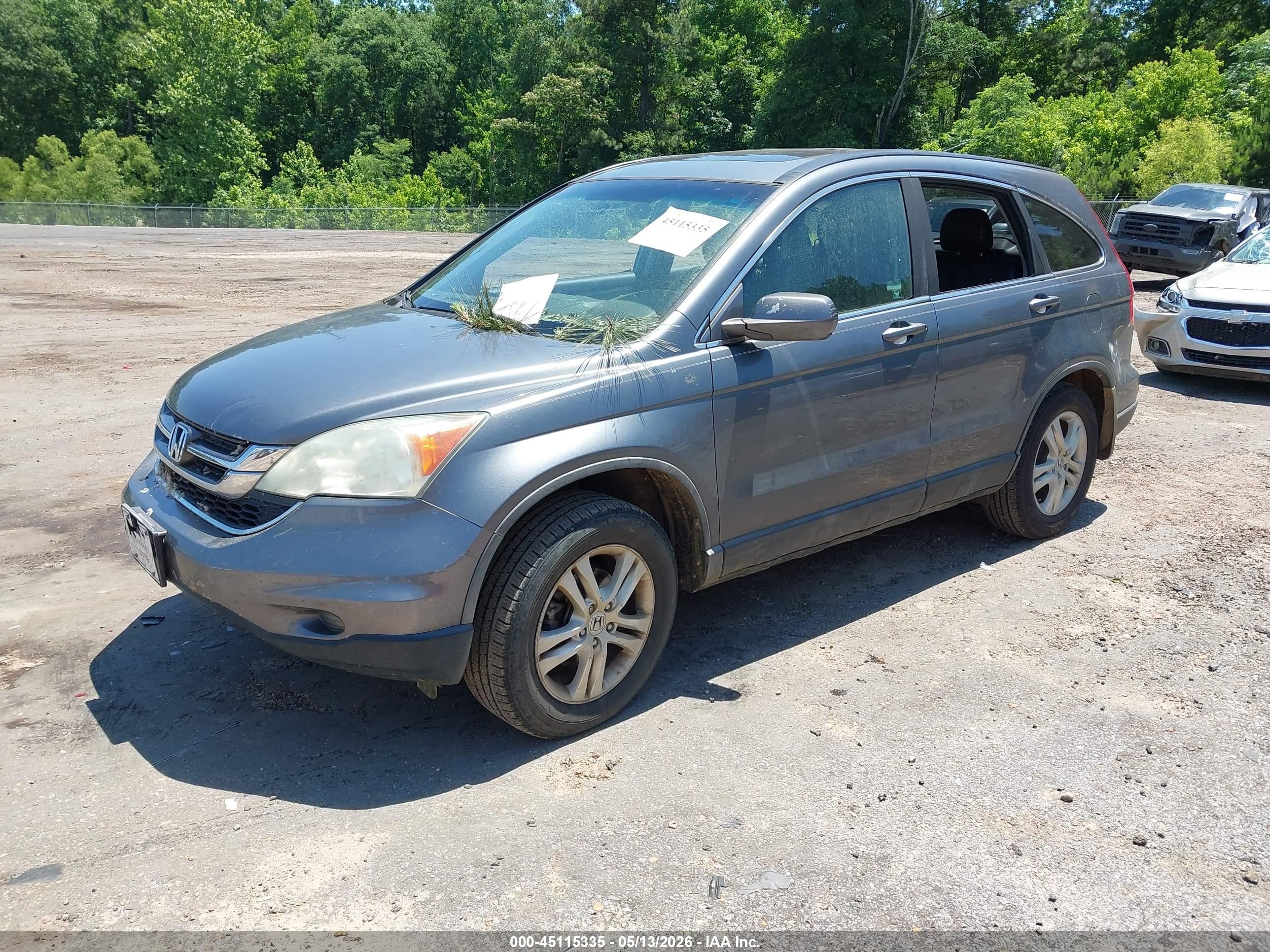 2010 Honda Cr-v Ex-l Gray vin: 5J6RE3H70AL018066