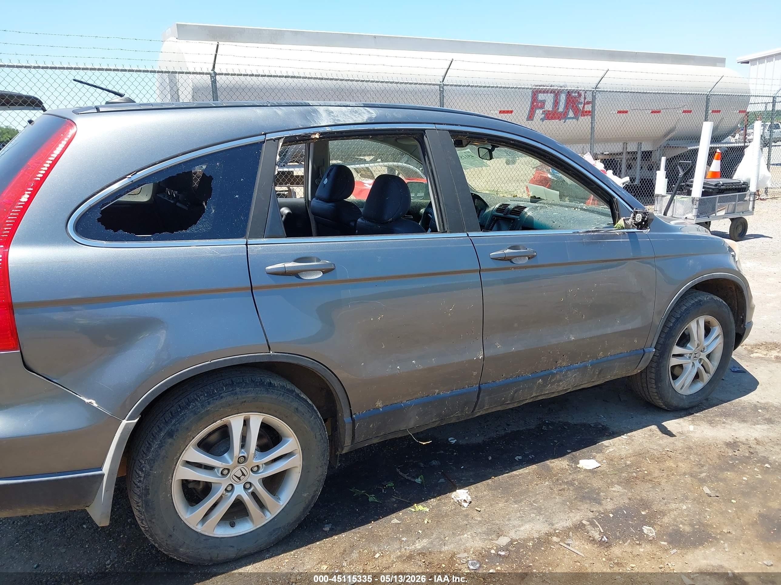 2010 Honda Cr-v Ex-l Gray vin: 5J6RE3H70AL018066