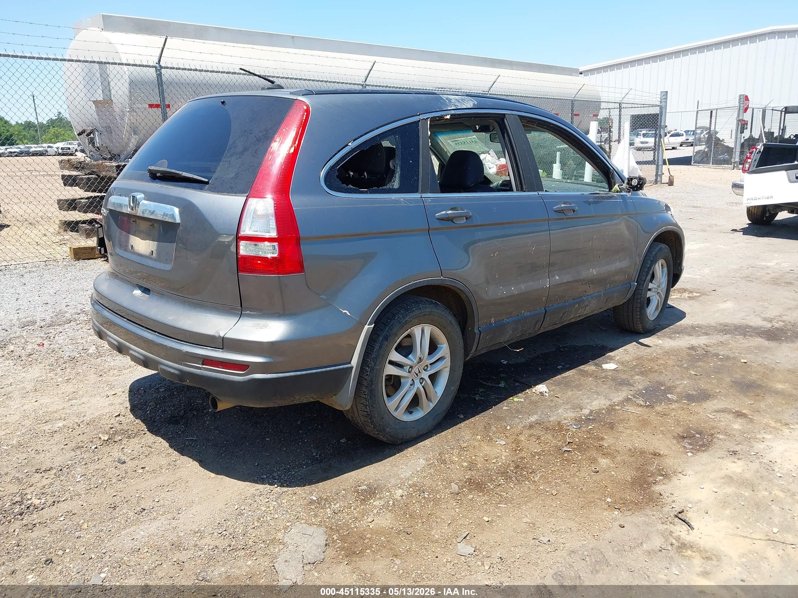 2010 Honda Cr-v Ex-l Gray vin: 5J6RE3H70AL018066