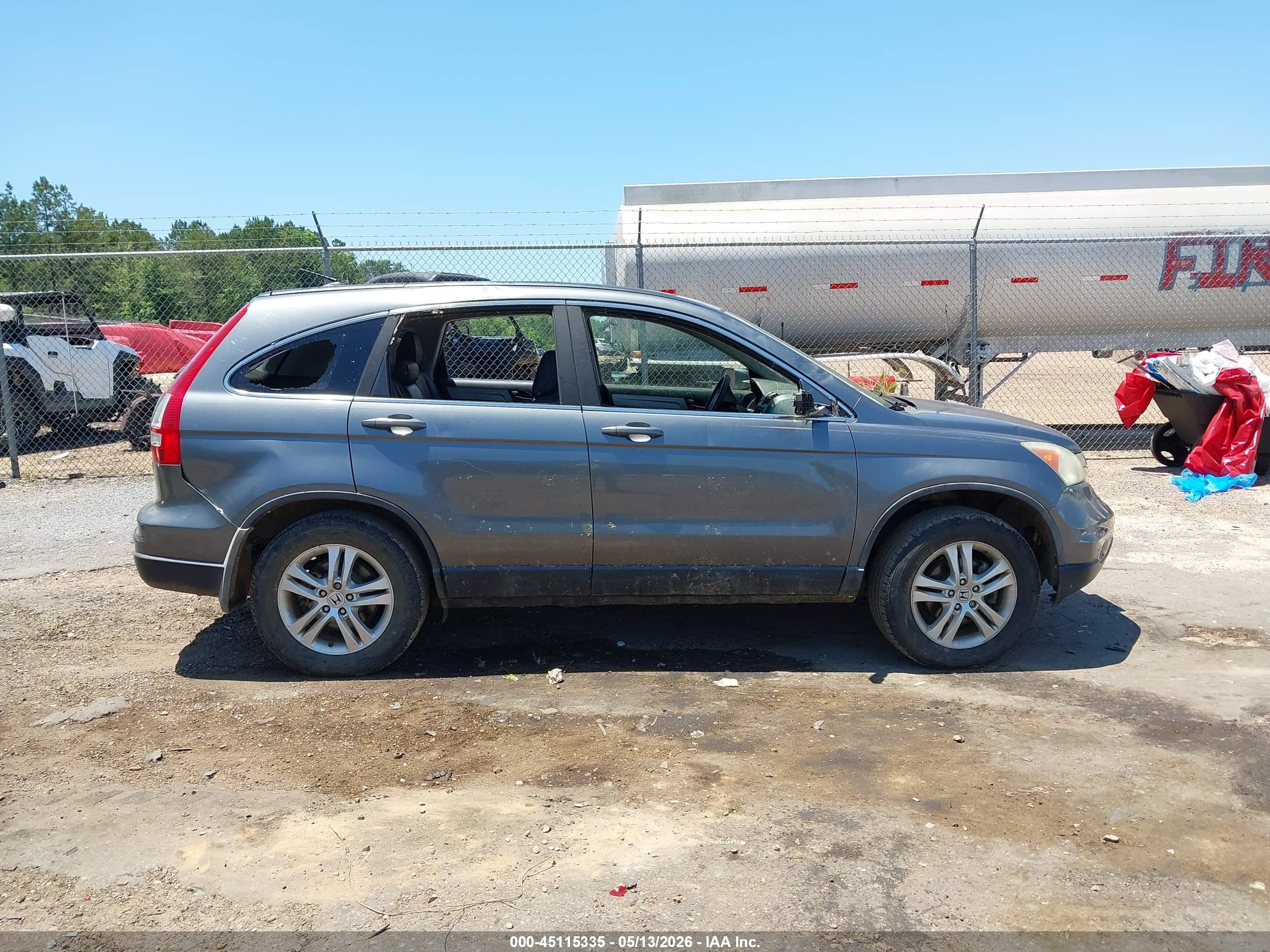 2010 Honda Cr-v Ex-l Gray vin: 5J6RE3H70AL018066