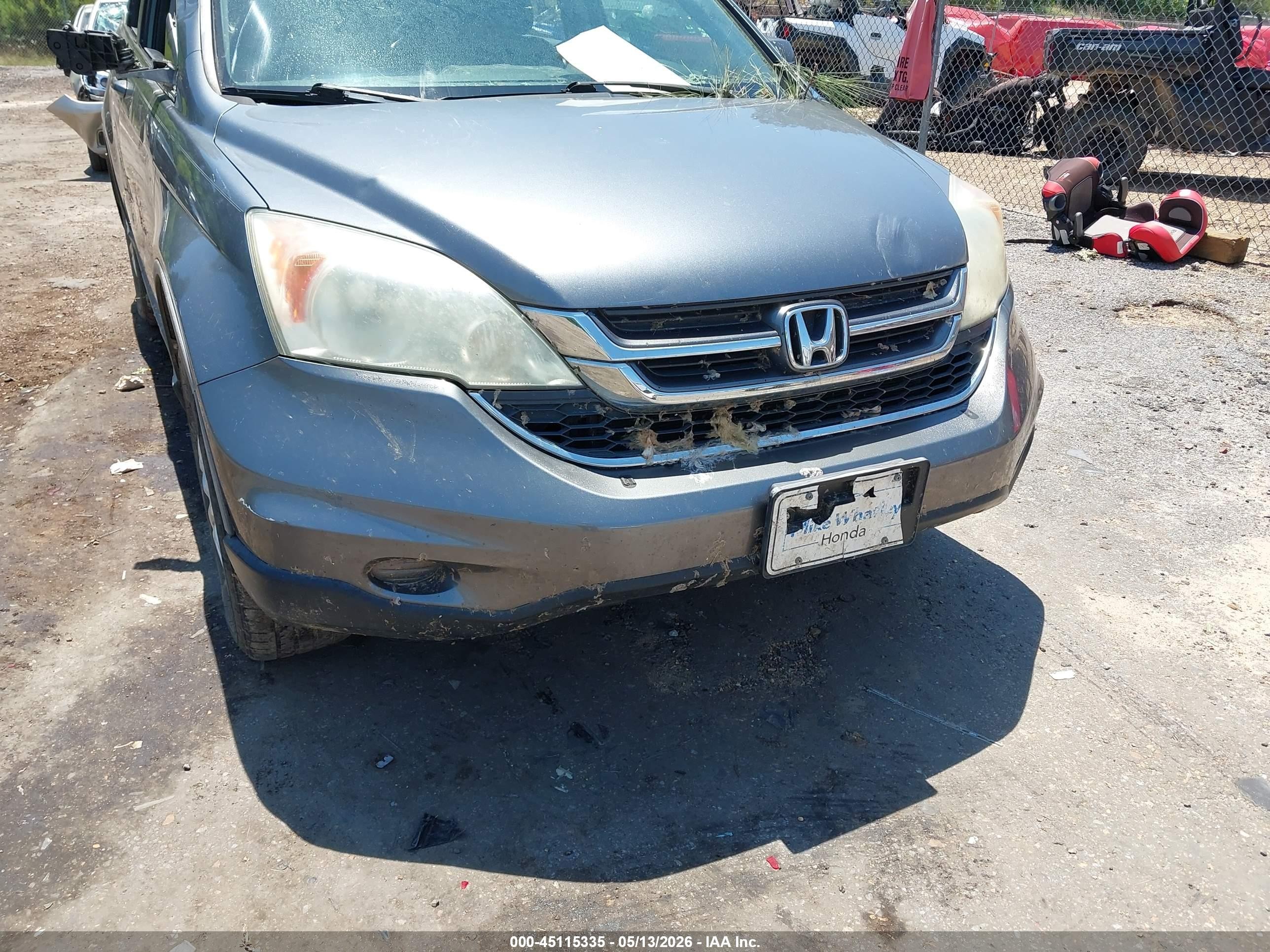 2010 Honda Cr-v Ex-l Gray vin: 5J6RE3H70AL018066