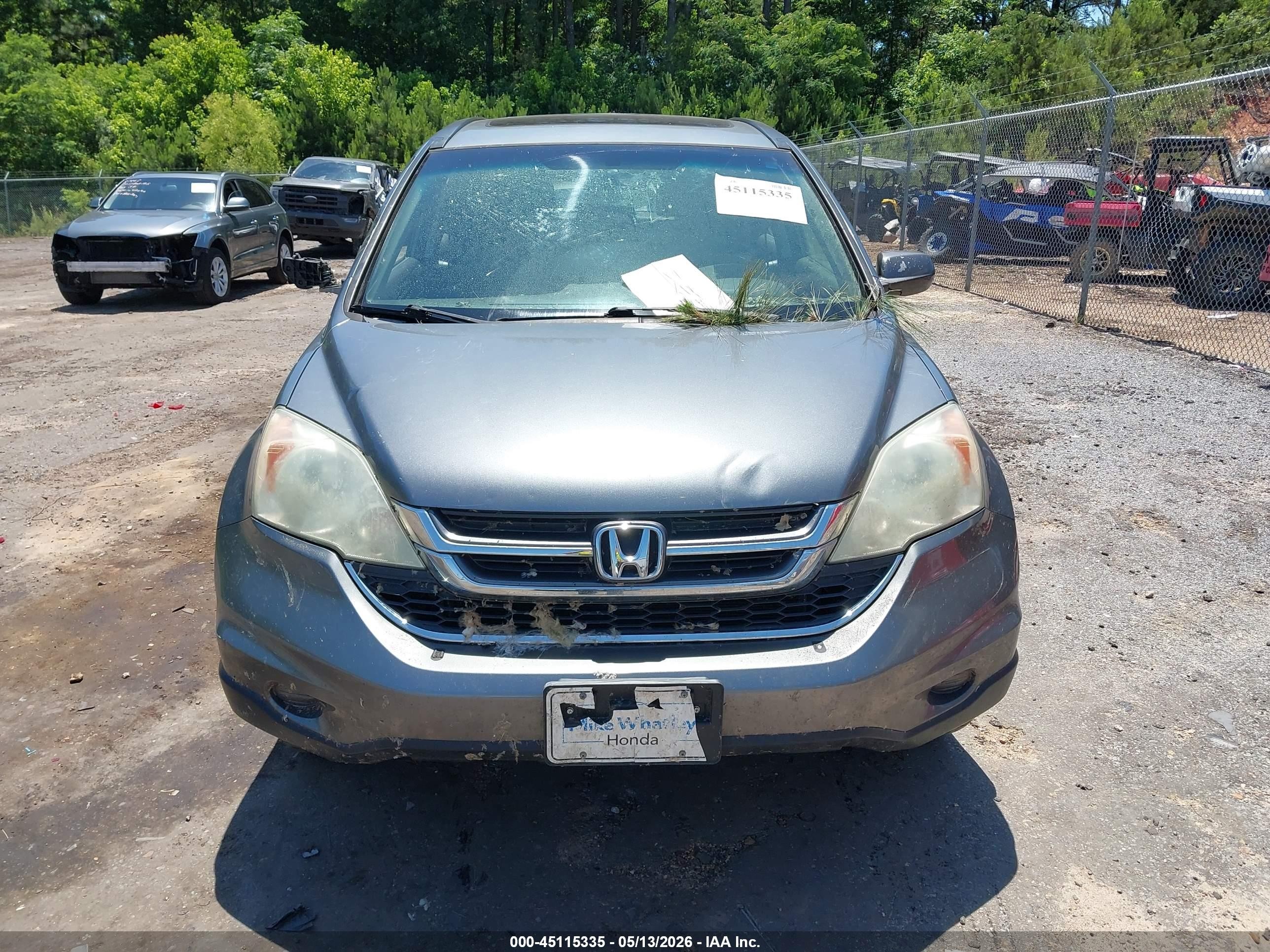 2010 Honda Cr-v Ex-l Gray vin: 5J6RE3H70AL018066