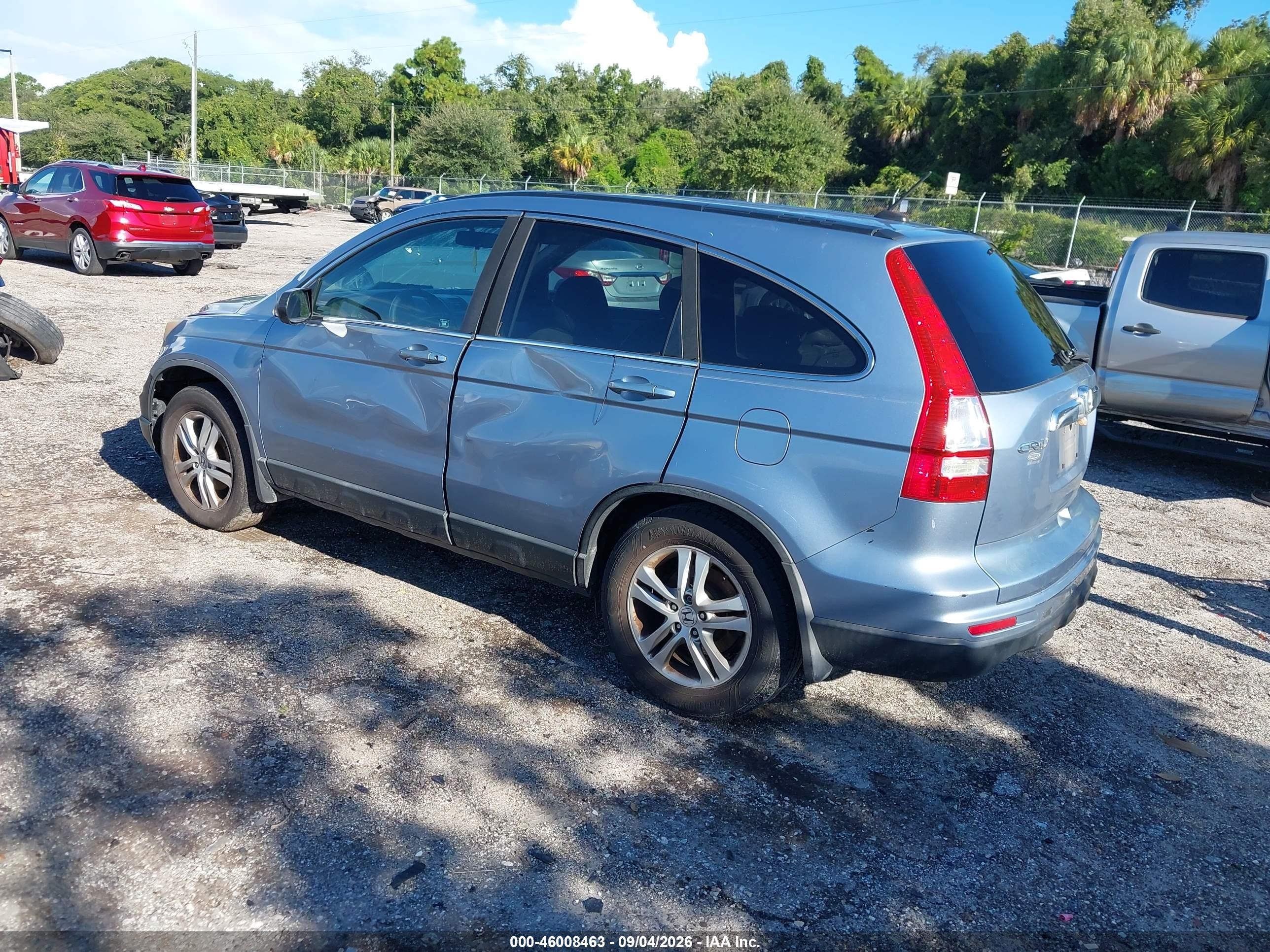 2010 Honda Cr-v Ex-l Light Blue vin: 5J6RE3H70AL031674