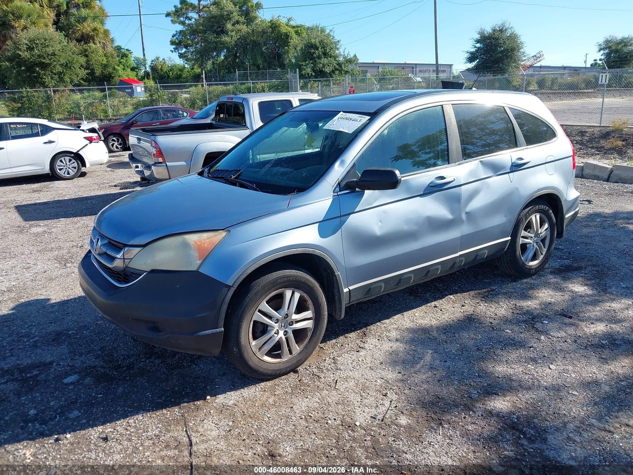 2010 Honda Cr-v Ex-l Light Blue vin: 5J6RE3H70AL031674