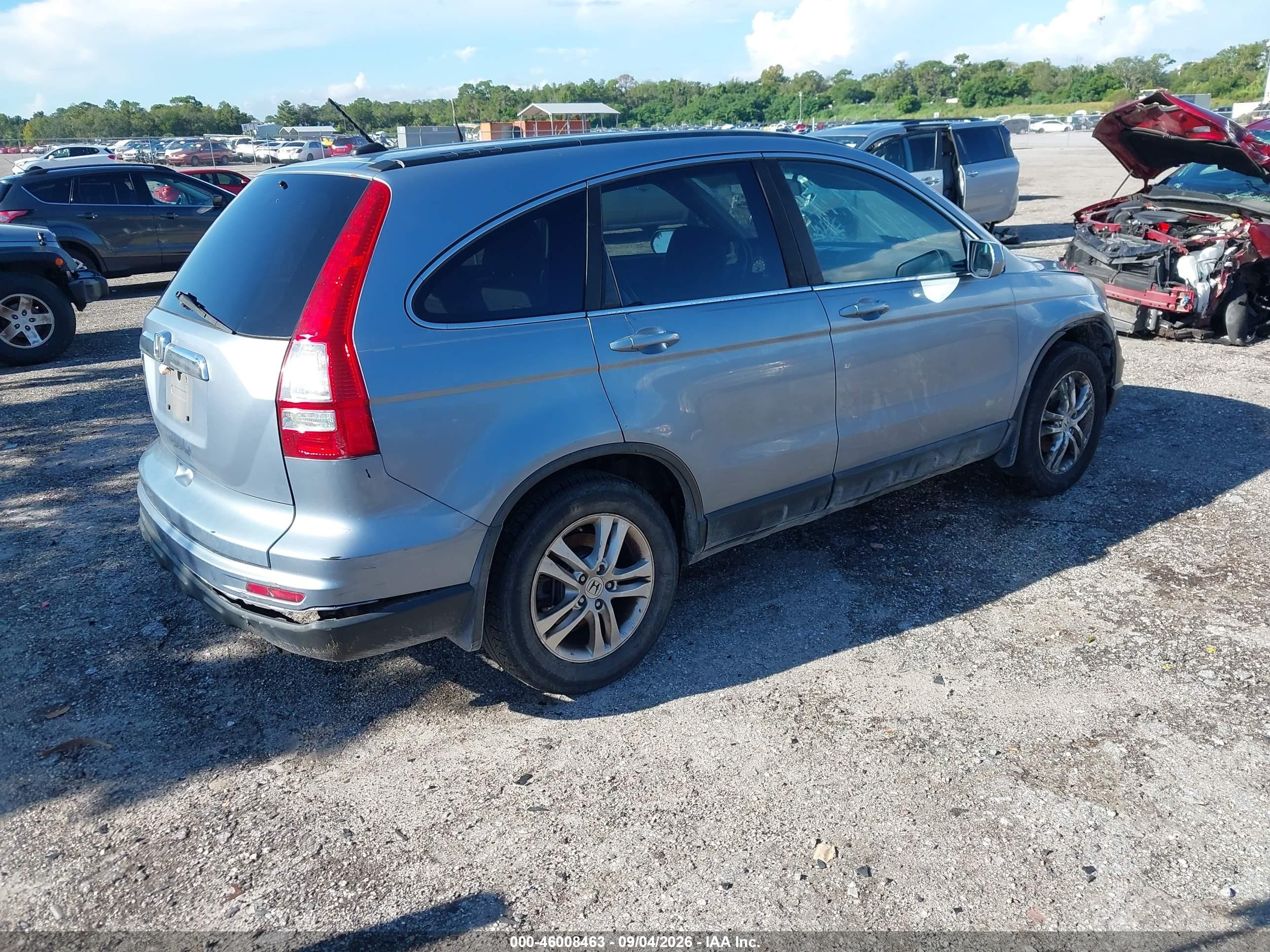 2010 Honda Cr-v Ex-l Light Blue vin: 5J6RE3H70AL031674