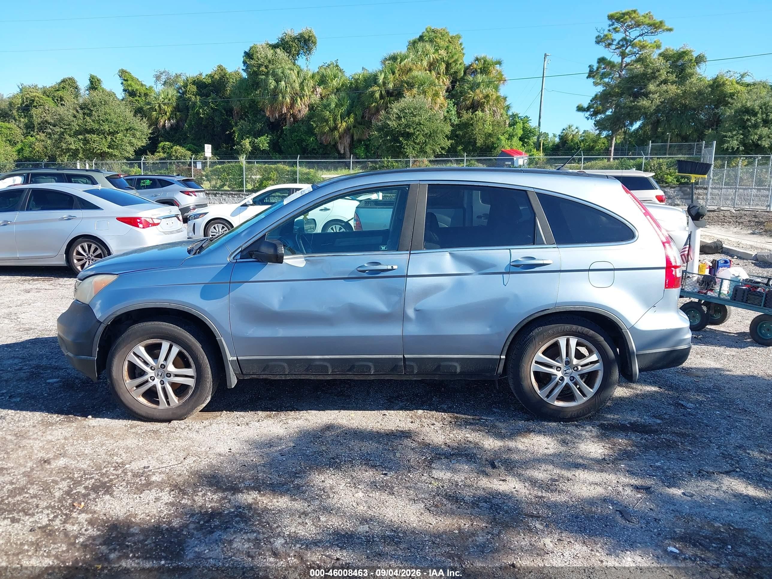 2010 Honda Cr-v Ex-l Light Blue vin: 5J6RE3H70AL031674