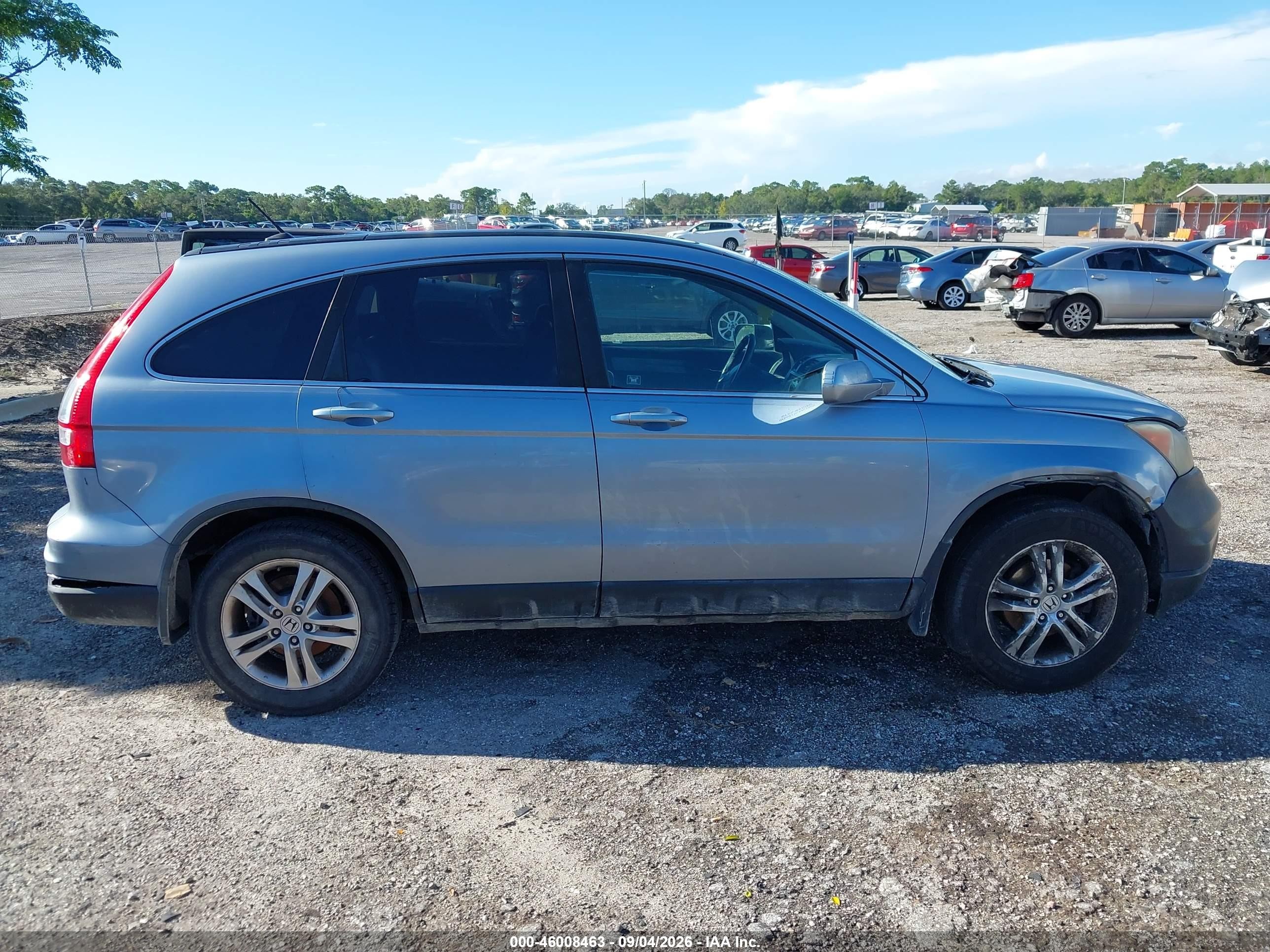 2010 Honda Cr-v Ex-l Light Blue vin: 5J6RE3H70AL031674