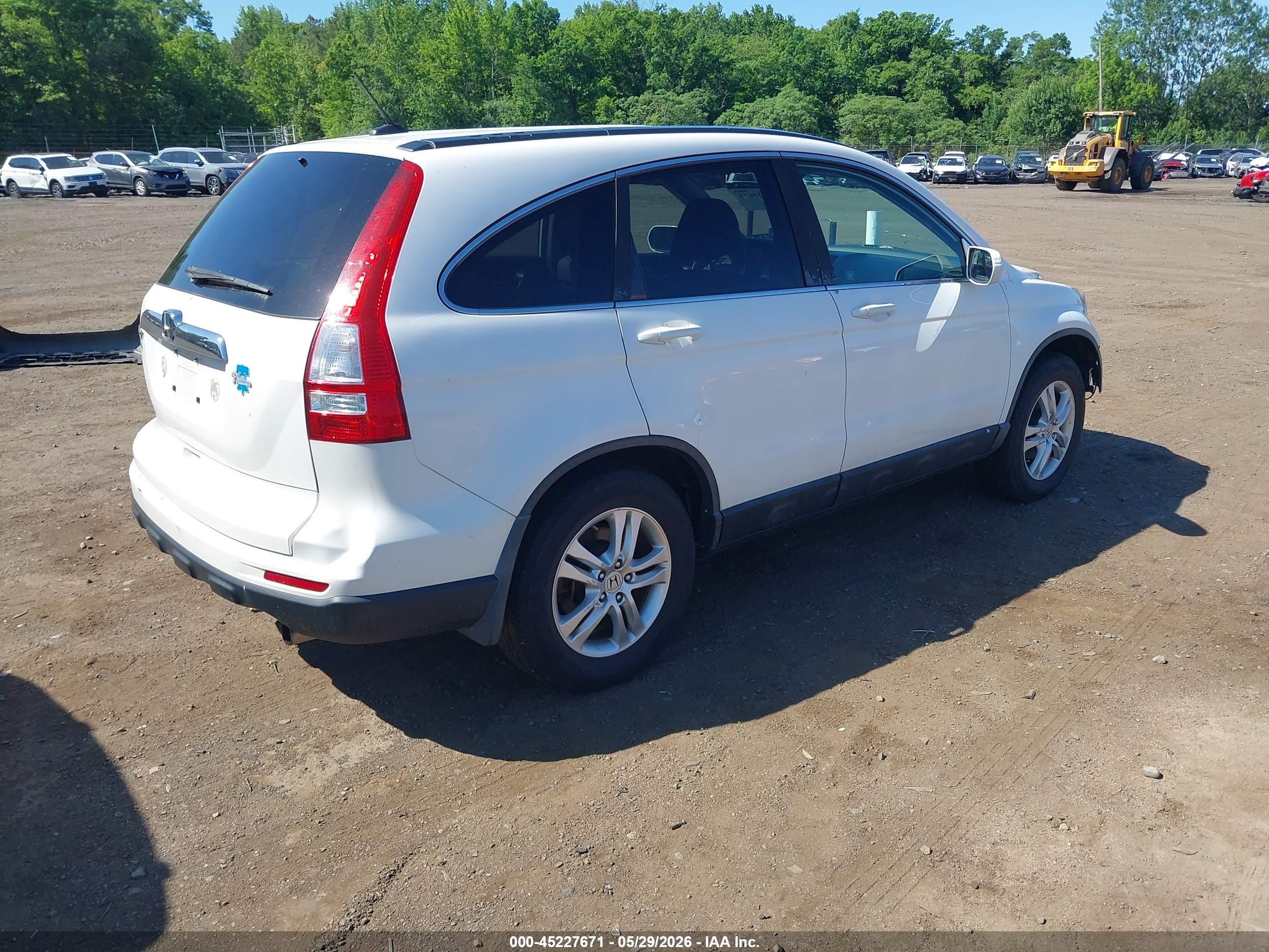 2010 Honda Cr-v Ex-l Белый vin: 5J6RE3H70AL046823