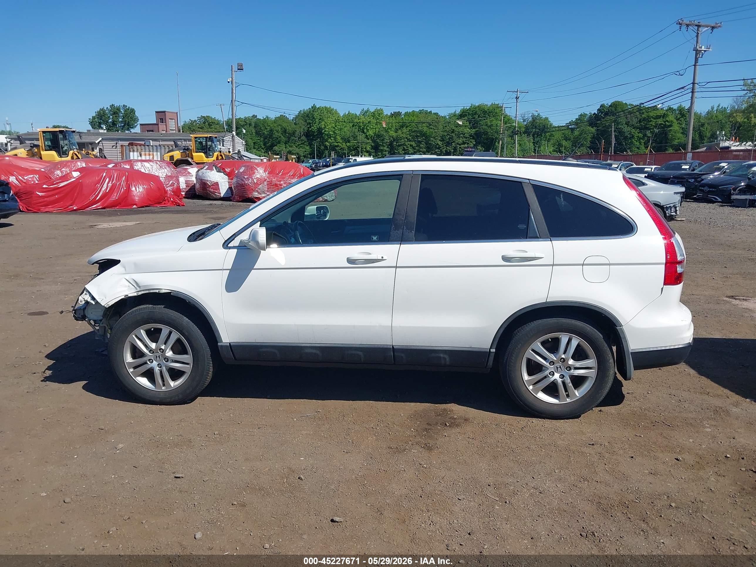 2010 Honda Cr-v Ex-l Белый vin: 5J6RE3H70AL046823
