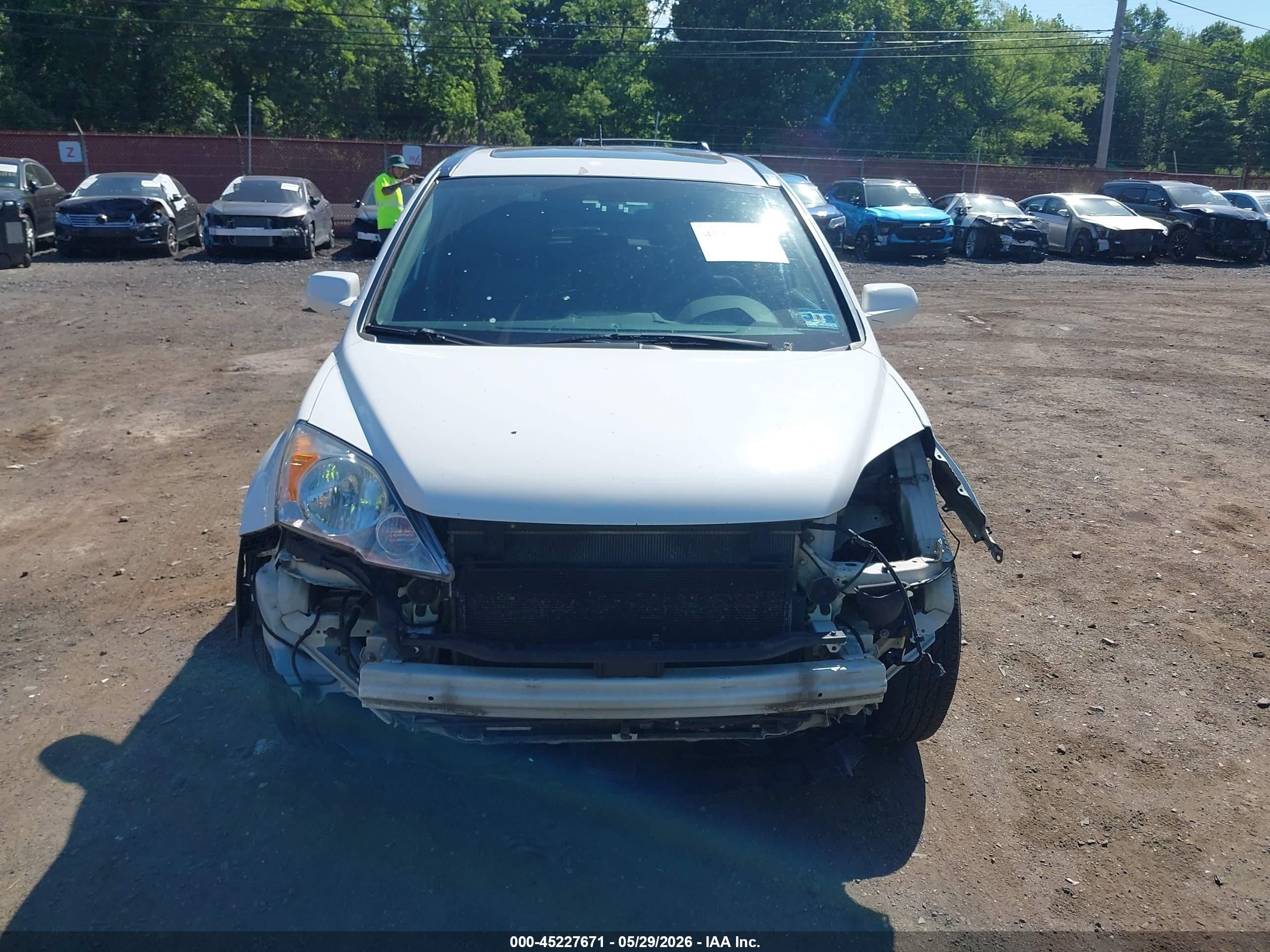 2010 Honda Cr-v Ex-l Белый vin: 5J6RE3H70AL046823