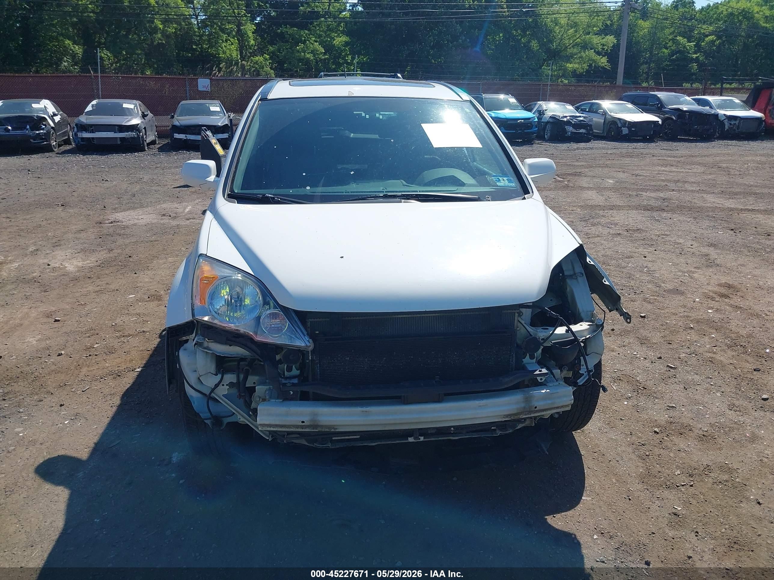 2010 Honda Cr-v Ex-l Белый vin: 5J6RE3H70AL046823