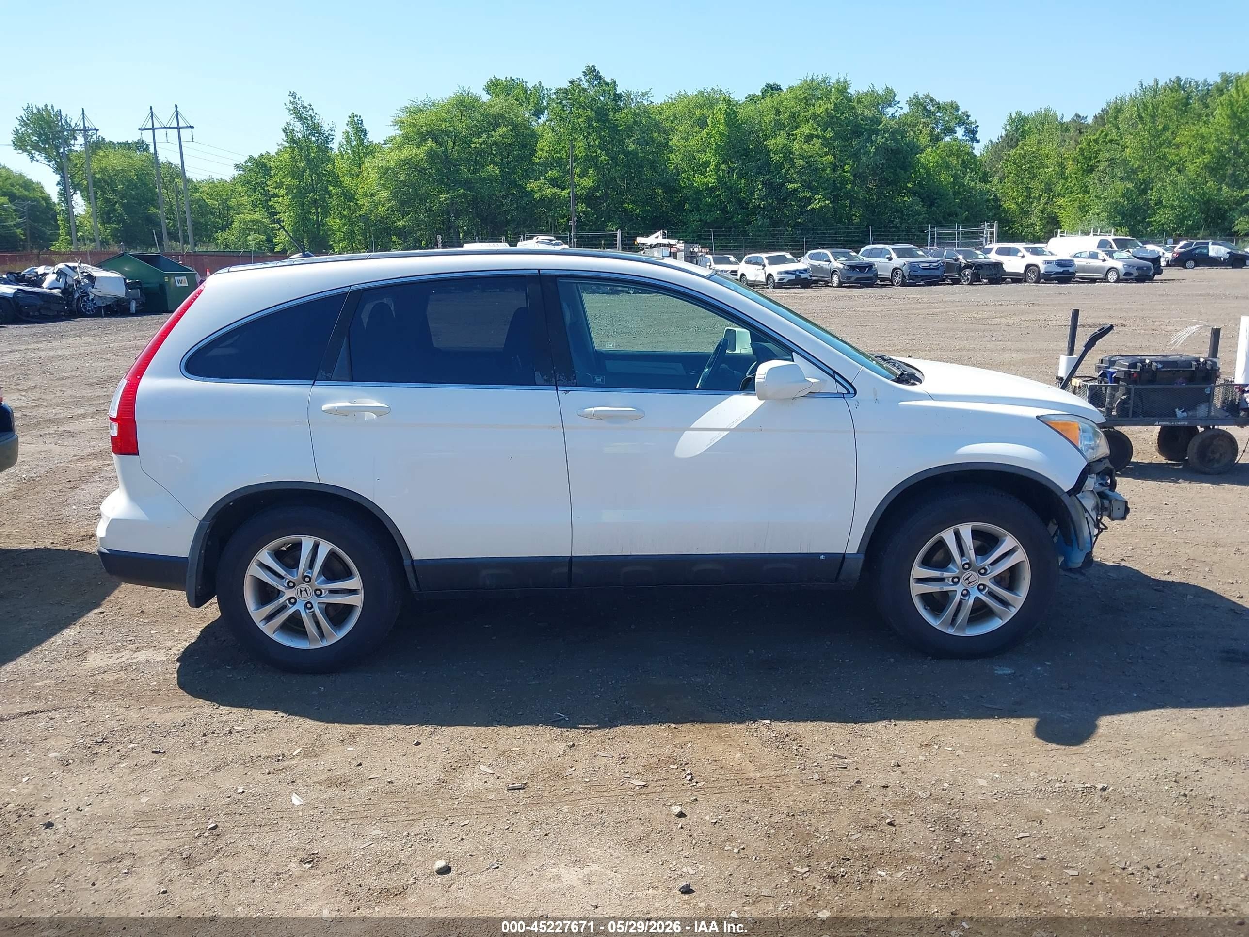 2010 Honda Cr-v Ex-l Белый vin: 5J6RE3H70AL046823