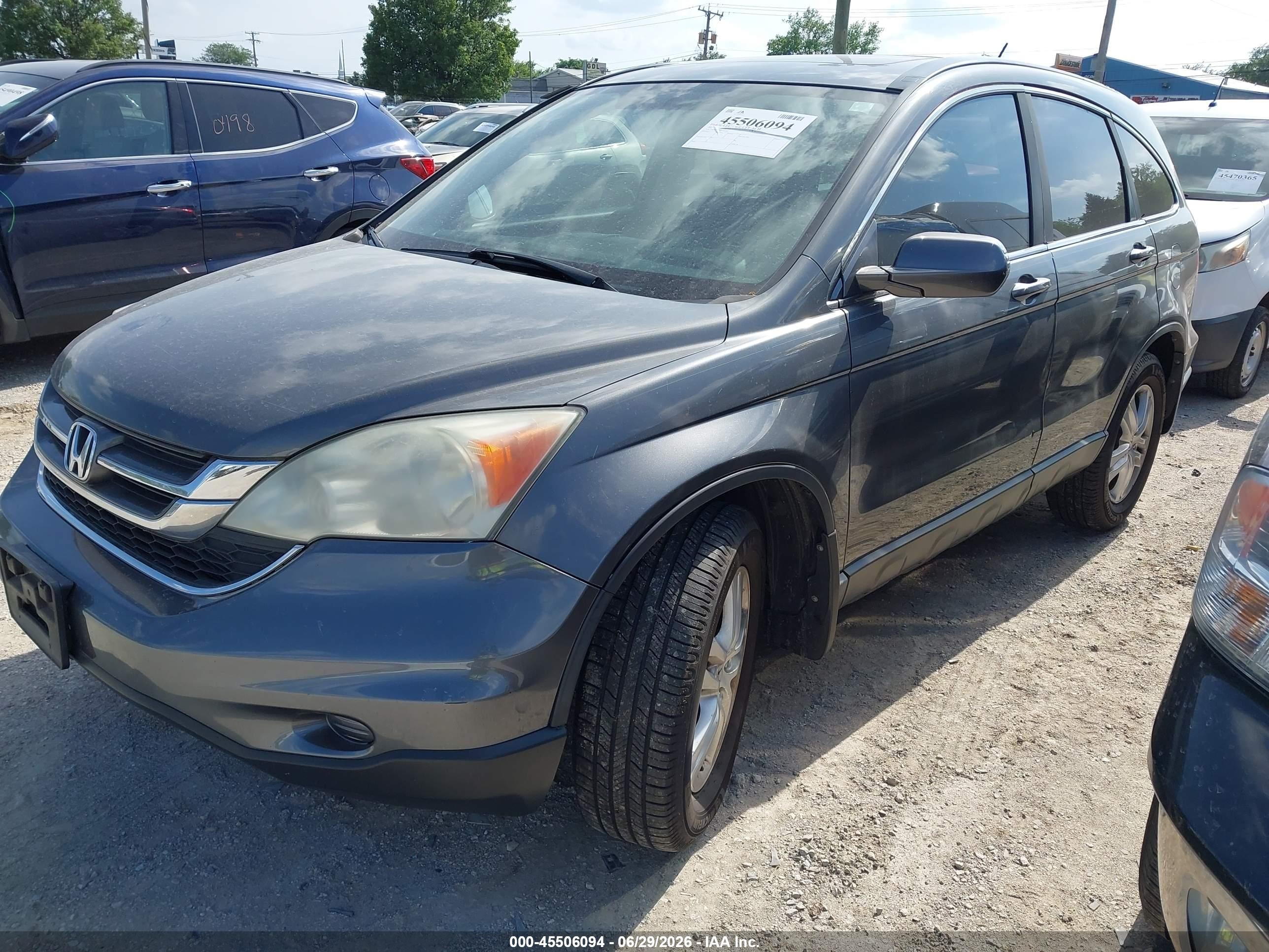 2011 Honda Cr-v Ex-l Gray vin: 5J6RE3H70BL025987
