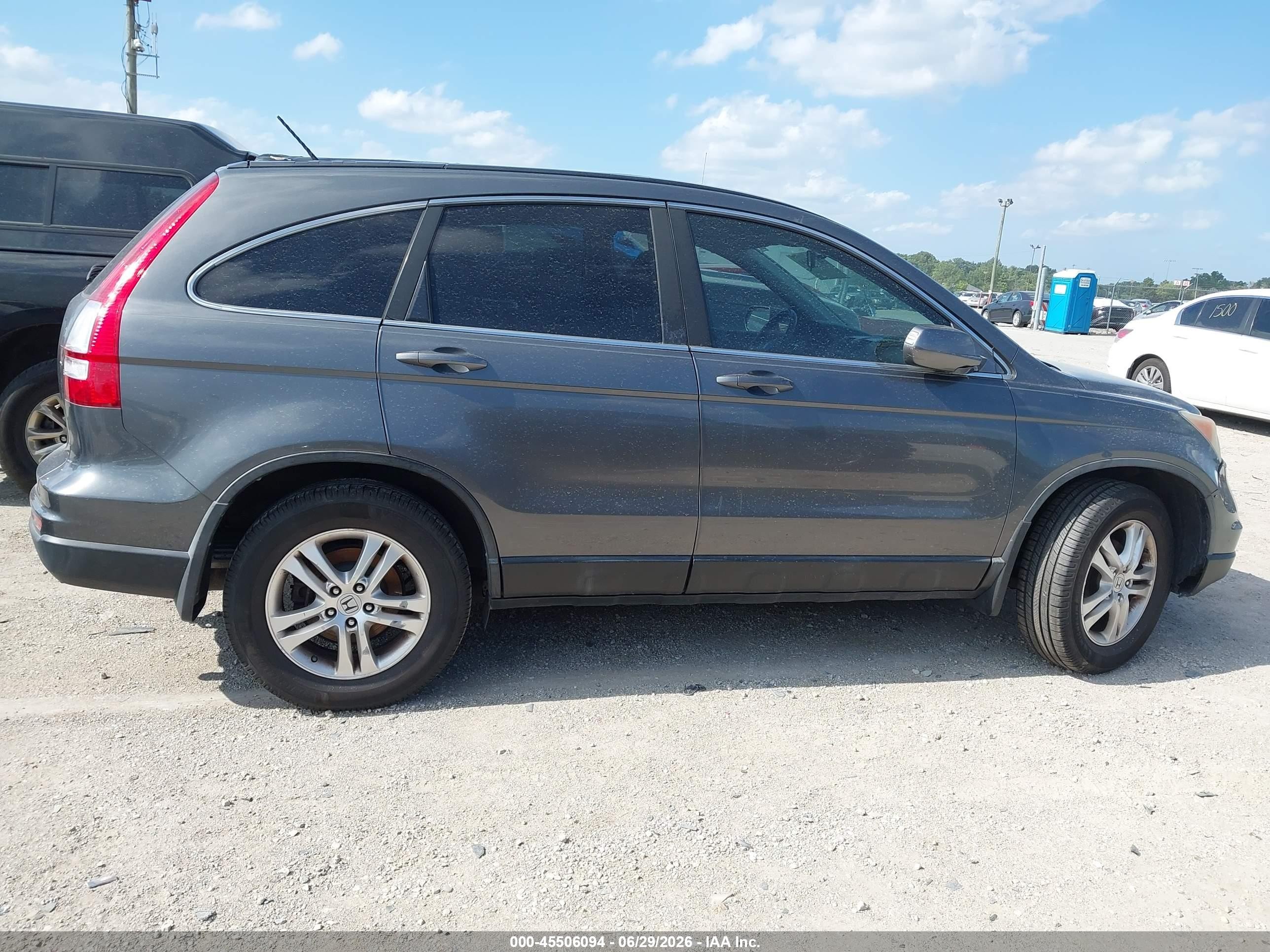 2011 Honda Cr-v Ex-l Gray vin: 5J6RE3H70BL025987