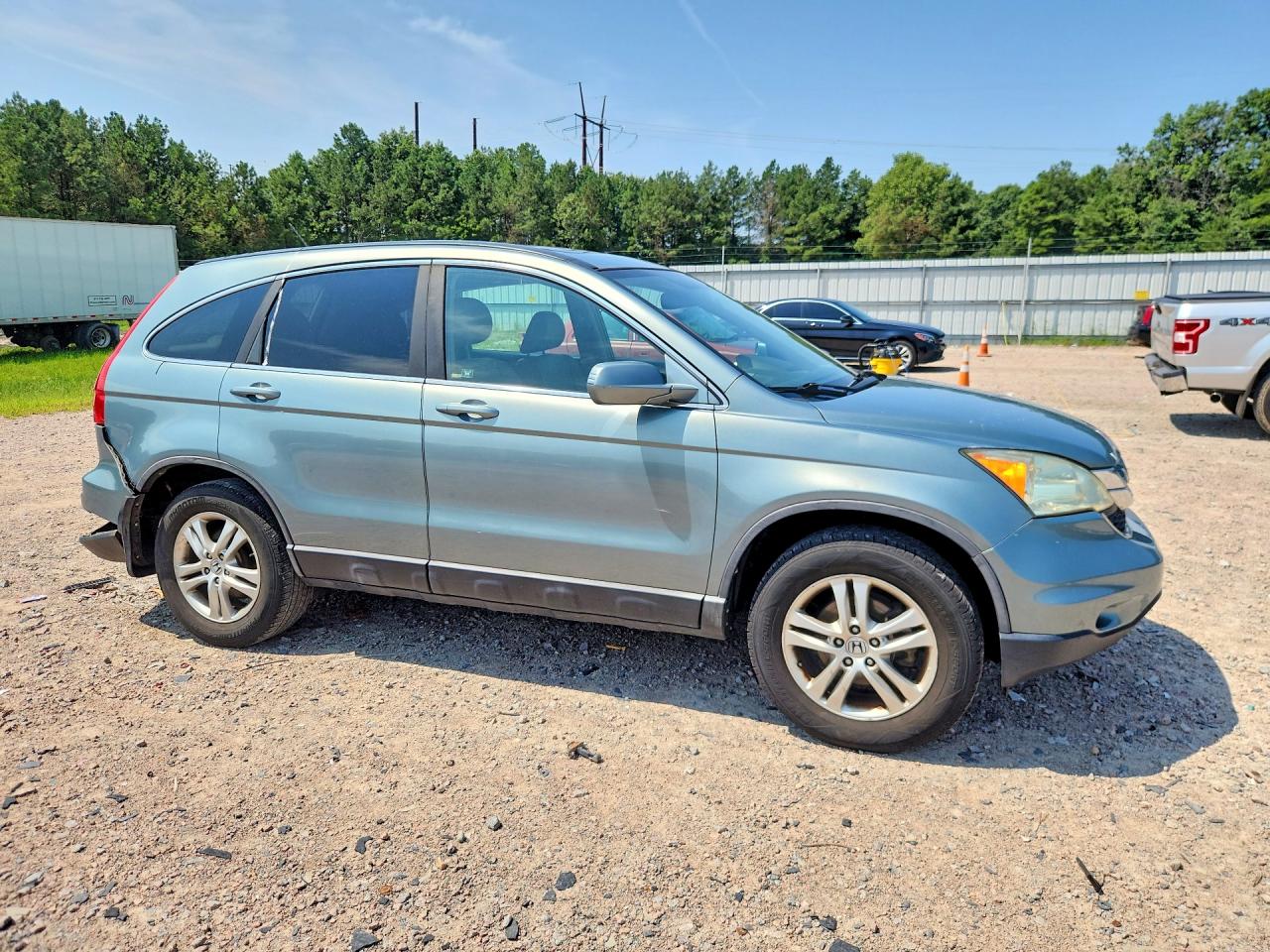 2011 Honda Cr-v Exl Teal vin: 5J6RE3H70BL027335