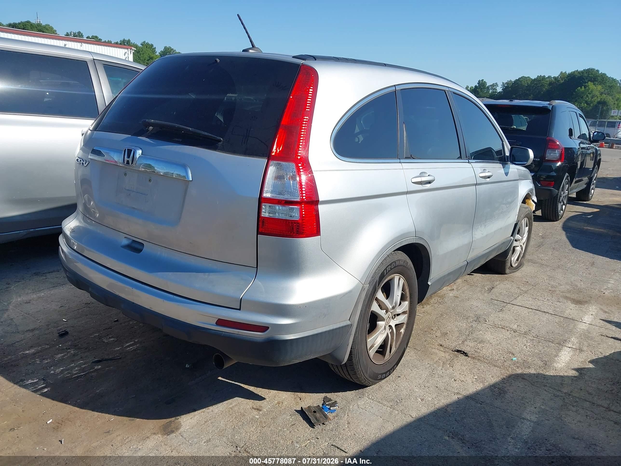 2010 Honda Cr-v Ex-l Silver vin: 5J6RE3H71AL035085
