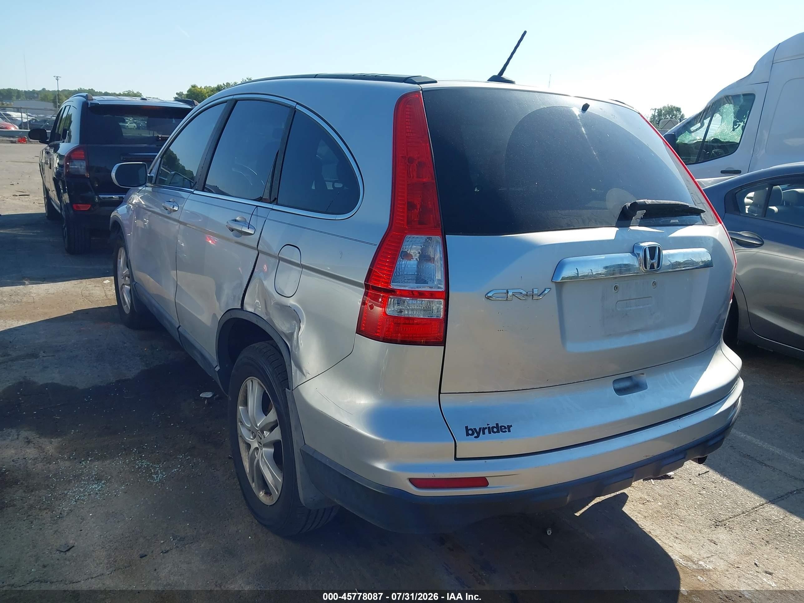 2010 Honda Cr-v Ex-l Silver vin: 5J6RE3H71AL035085
