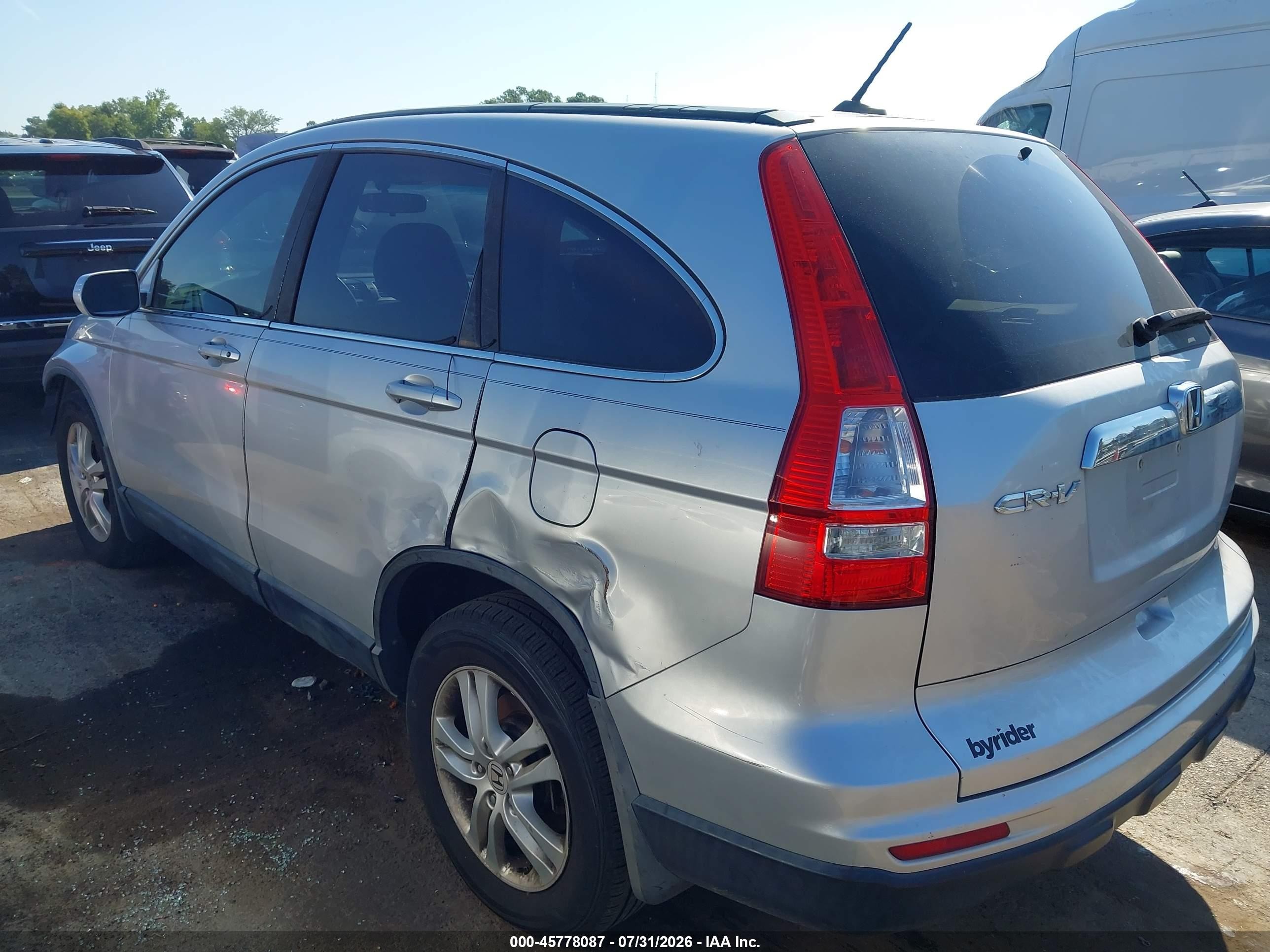 2010 Honda Cr-v Ex-l Silver vin: 5J6RE3H71AL035085
