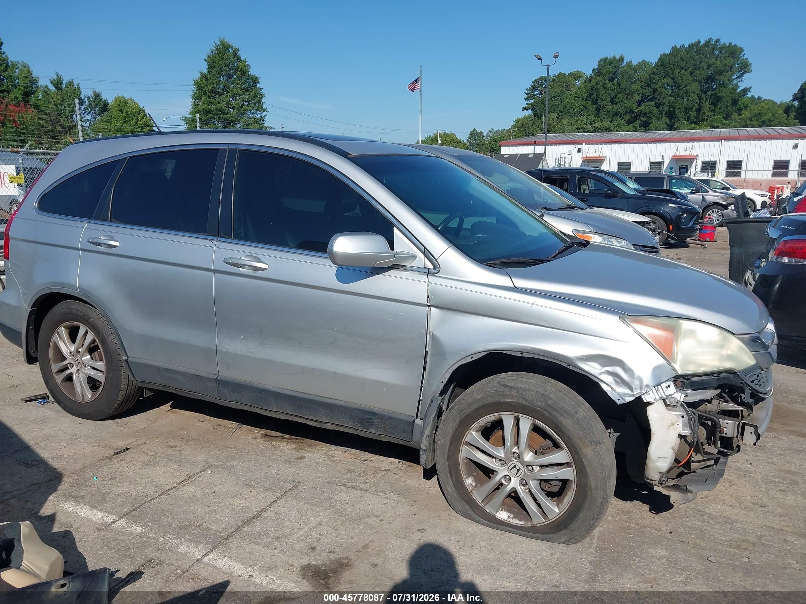 2010 Honda Cr-v Ex-l Silver vin: 5J6RE3H71AL035085