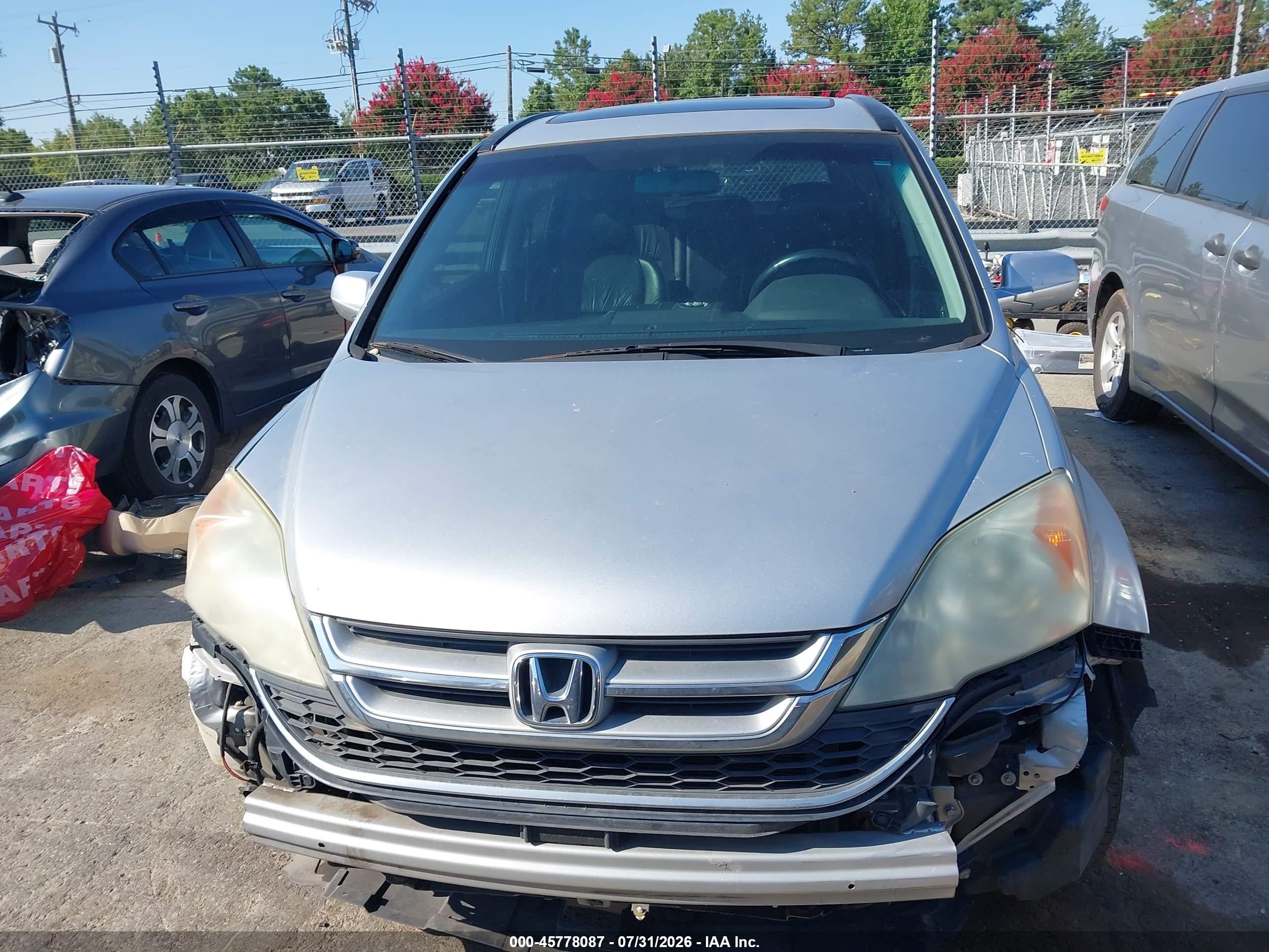 2010 Honda Cr-v Ex-l Silver vin: 5J6RE3H71AL035085