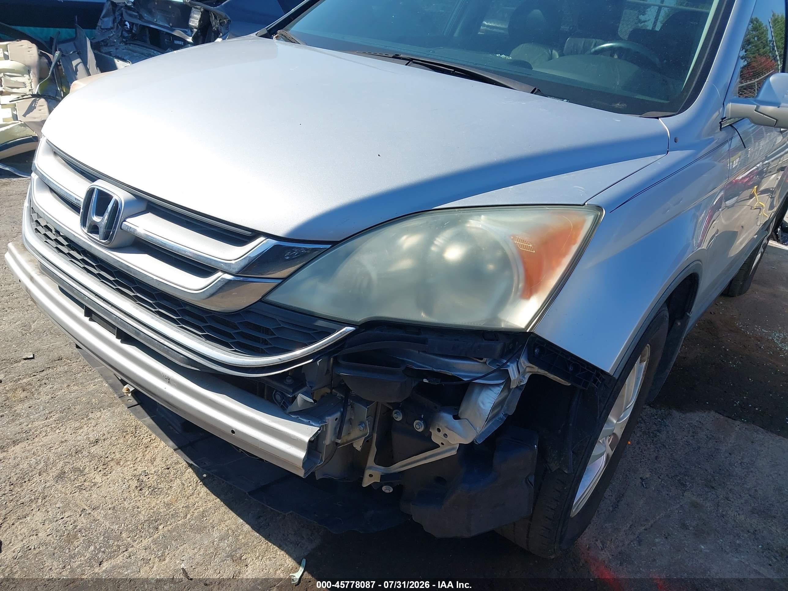 2010 Honda Cr-v Ex-l Silver vin: 5J6RE3H71AL035085