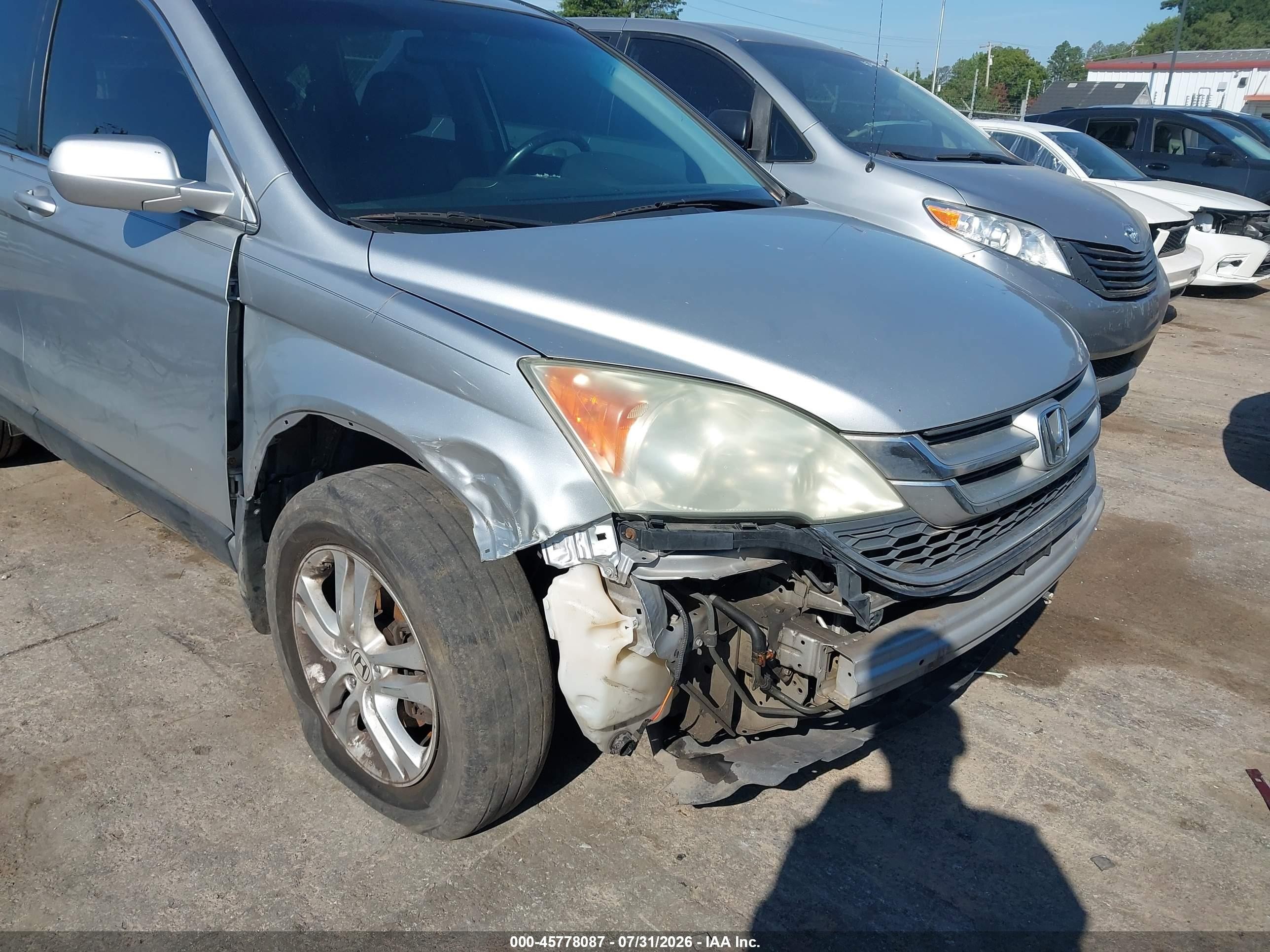 2010 Honda Cr-v Ex-l Silver vin: 5J6RE3H71AL035085